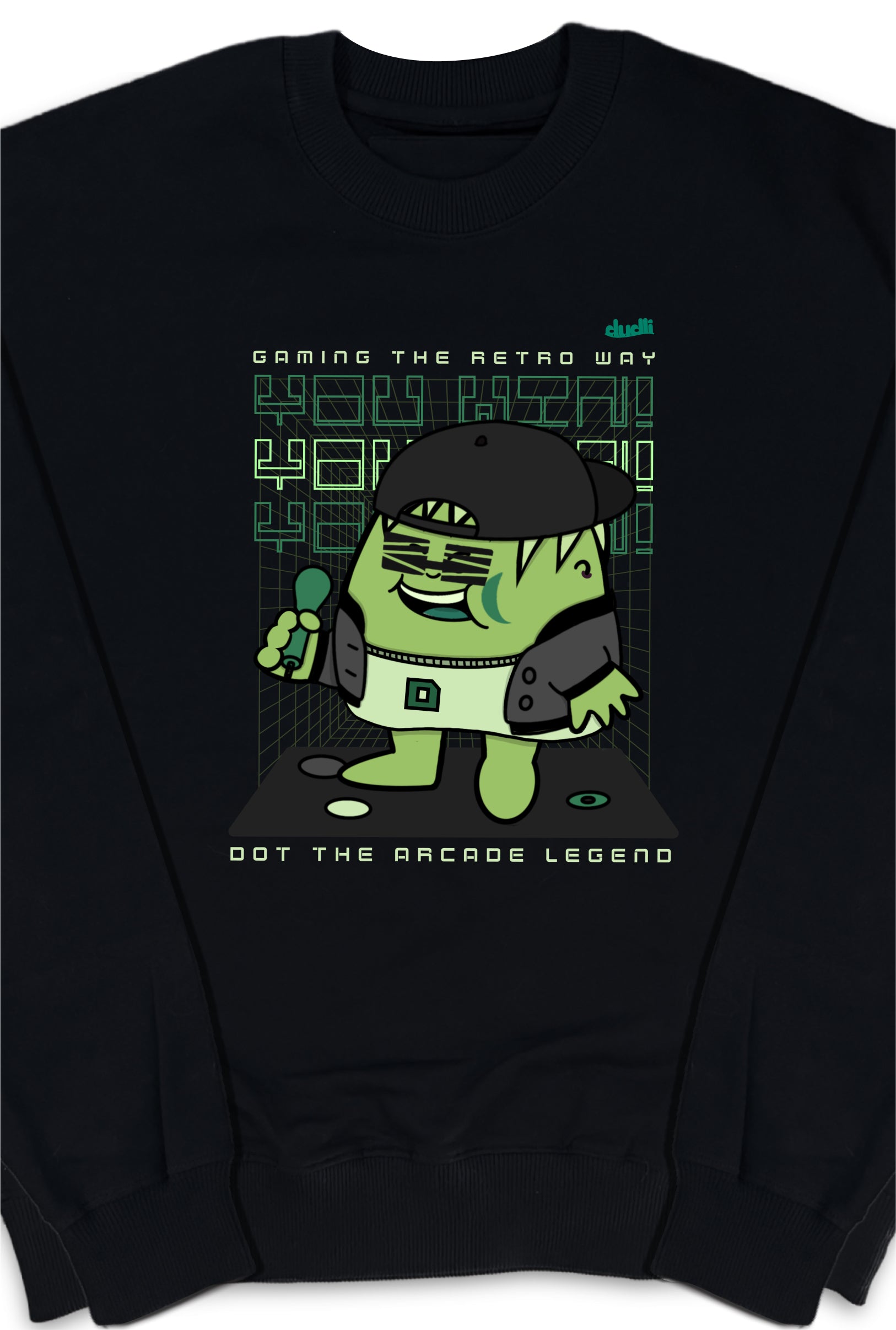 Dudli Graphic Sweatshirt - Arcade Legend - Night Glitch - product_card