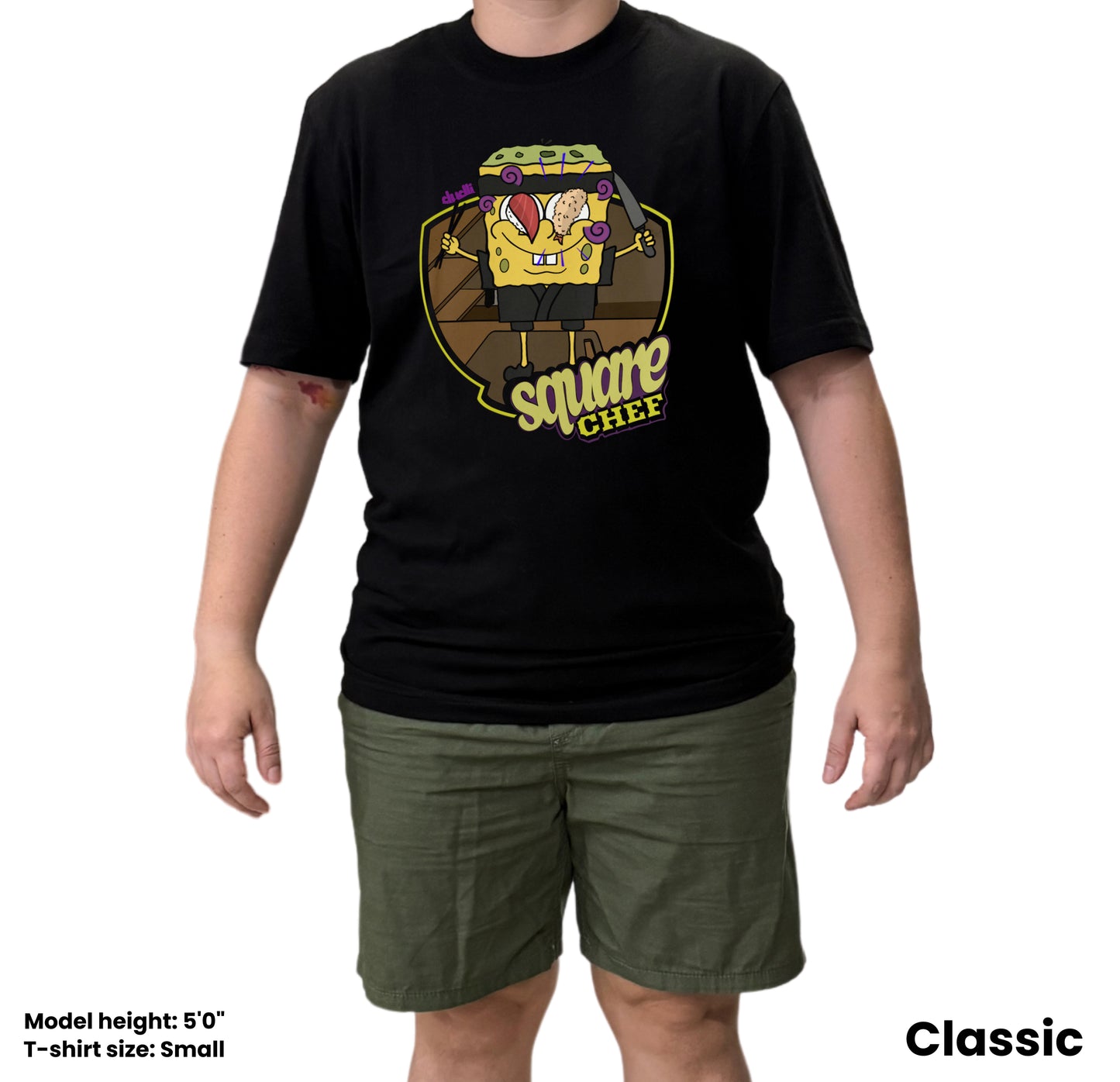 Dudli Playful Graphic Tshirts - Chefy - Square Chef - NIHON - regular_fit