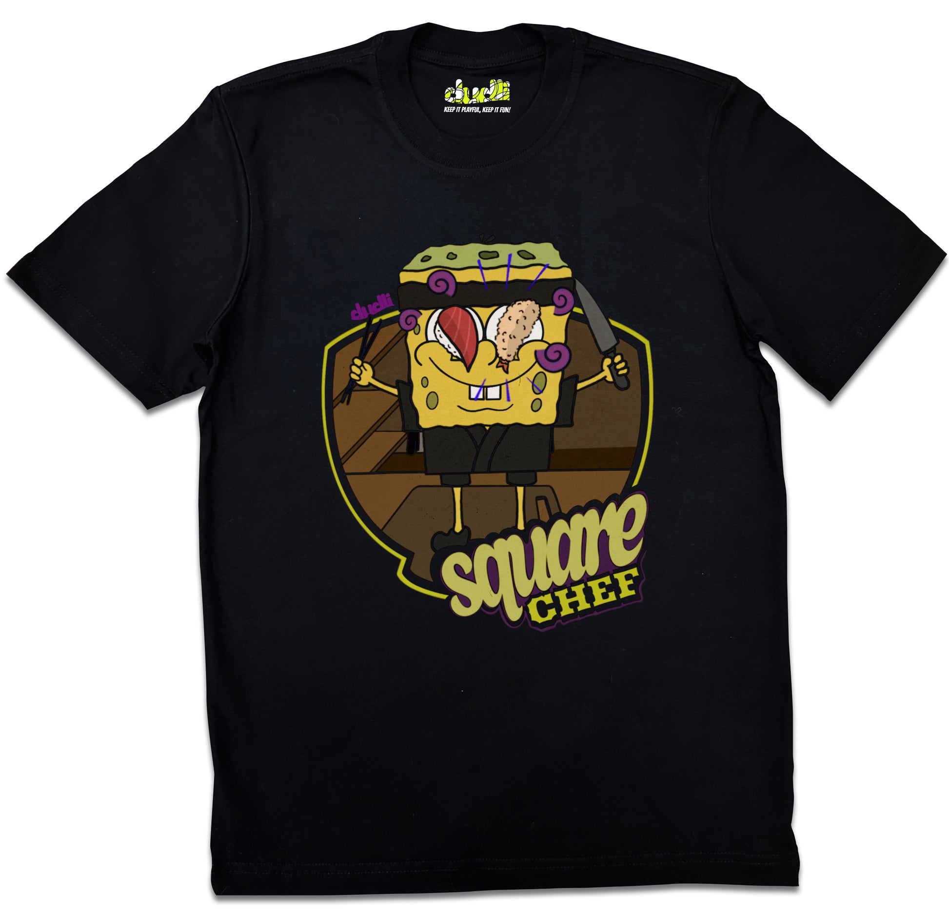 Dudli Playful Graphic Tshirts - Chefy - Square Chef - NIHON - regular_fit