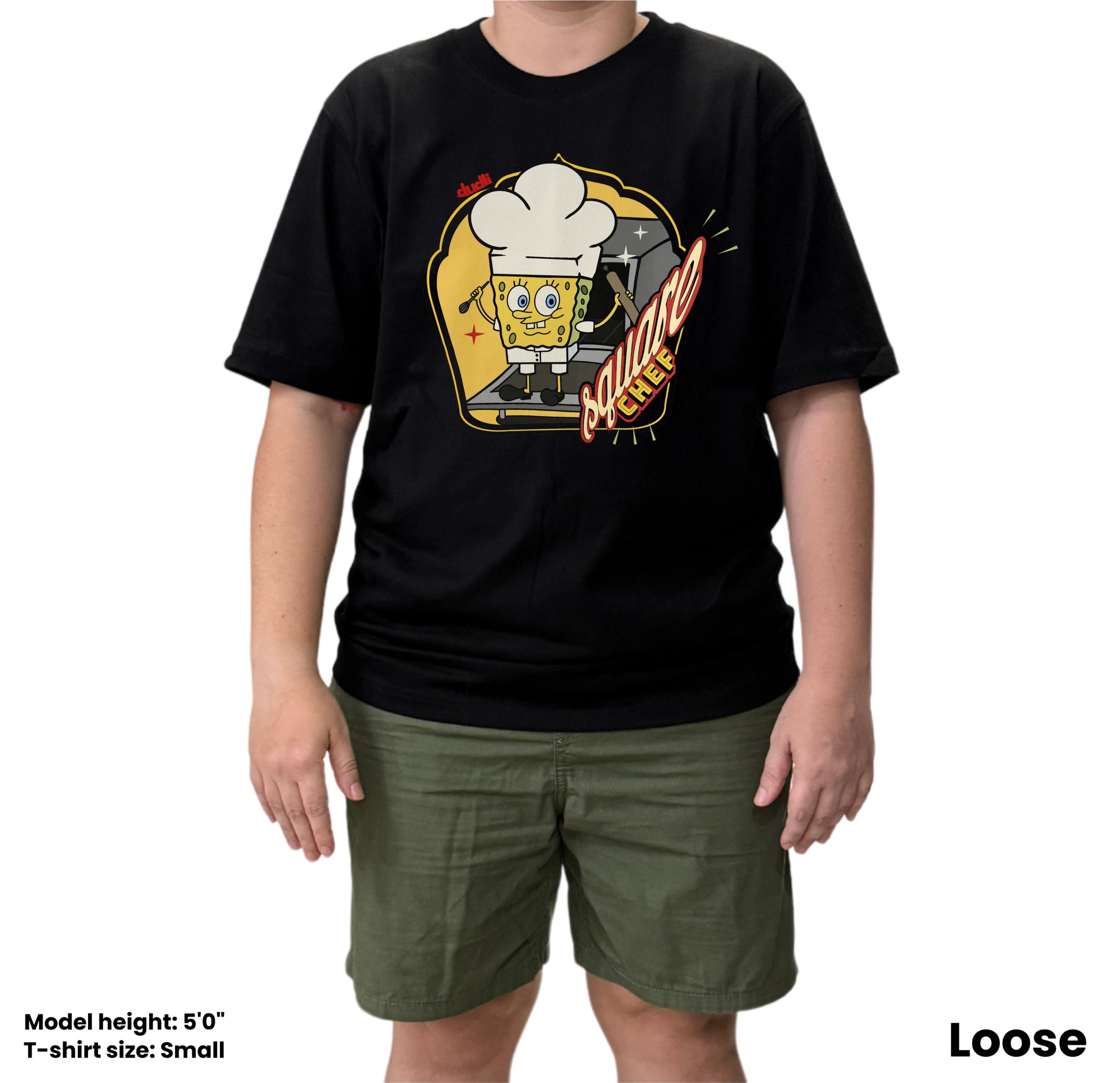 Dudli Playful Graphic Tshirts - Chefy - Square Chef - Pastry - oversized_fit