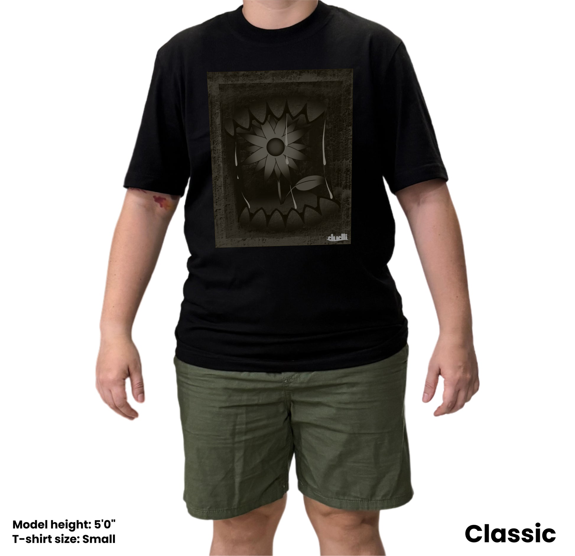 Dudli Playful Graphic Tshirts - Dark - Dark Bite - Rust - regular_fit