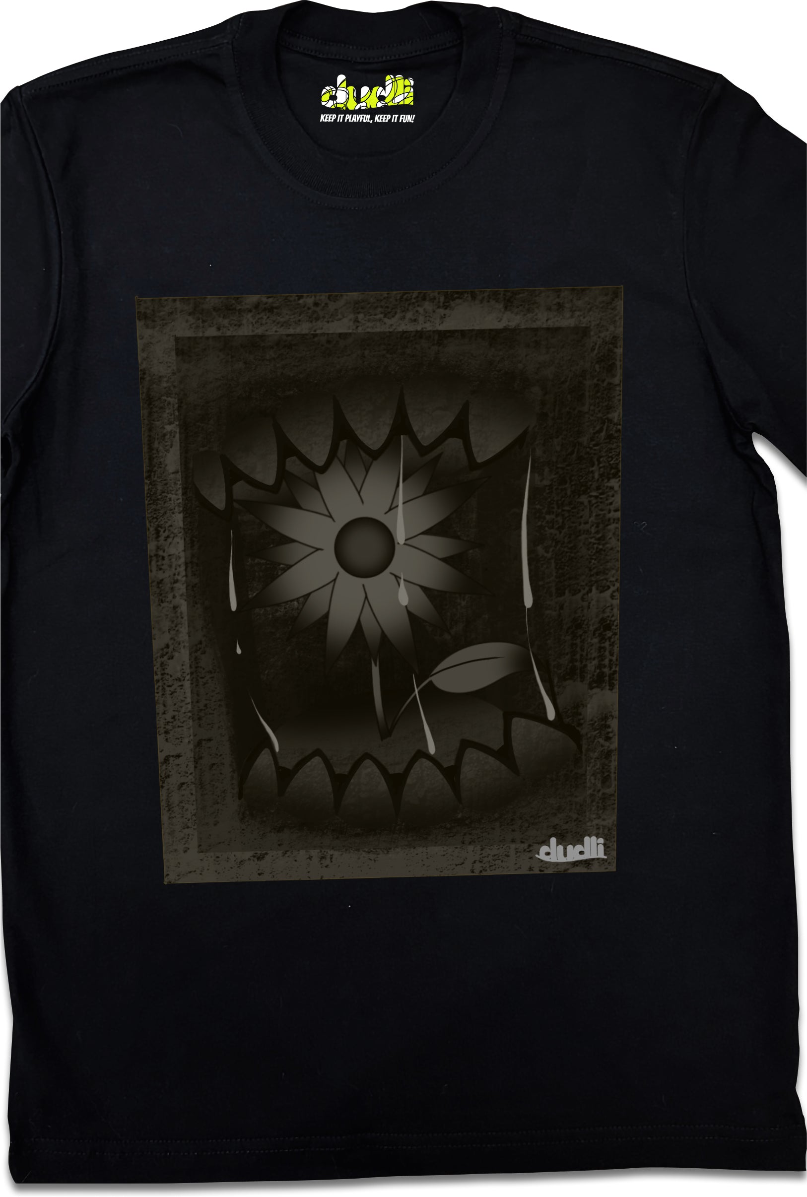 Dudli Playful Graphic Tshirts - Dark - Dark Bite - Rust - product_card