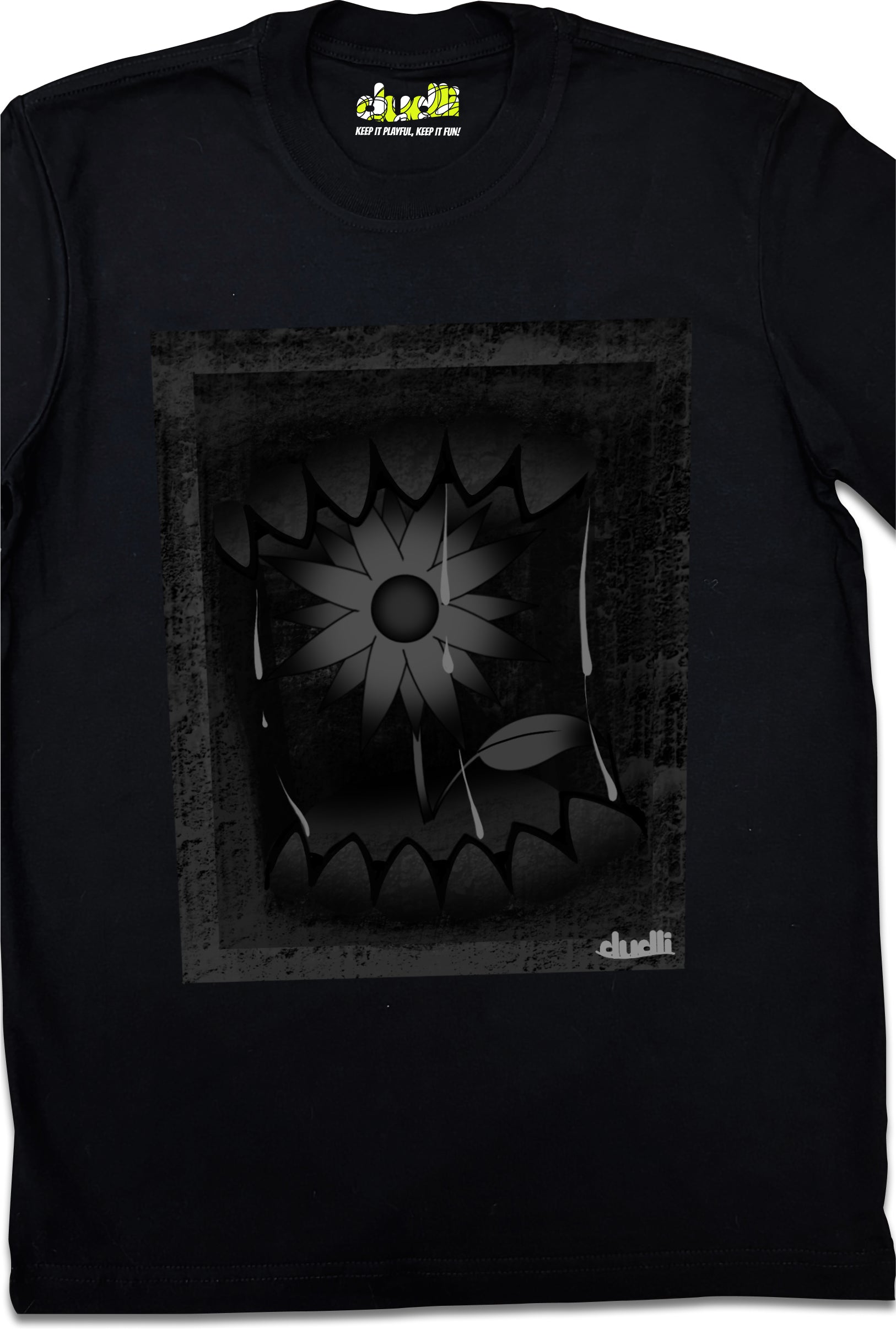 Dudli Playful Graphic Tshirts - Dark - Dark Bite - Steel - product_card