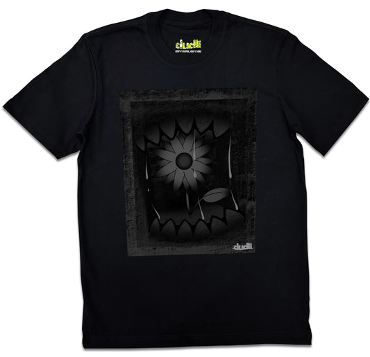 Dudli Playful Graphic Tshirts - Dark - Dark Bite - Steel - regular_fit