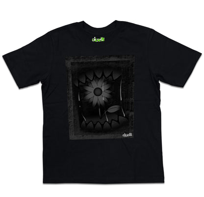Dudli Playful Graphic Tshirts - Dark - Dark Bite - Steel - oversized_fit