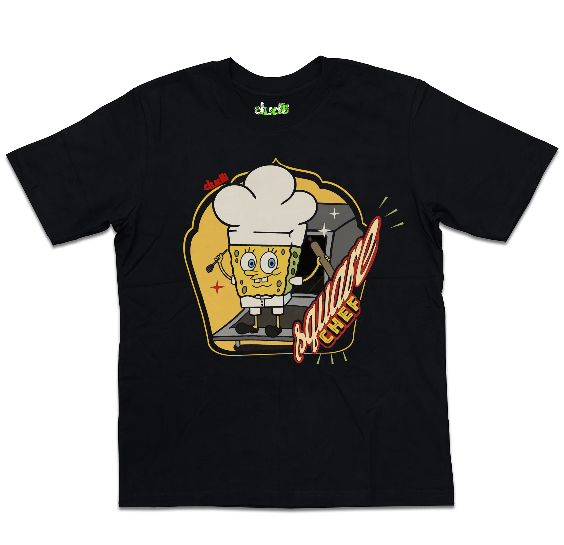 Dudli Playful Graphic Tshirts - Chefy - Square Chef - Pastry - oversized_fit