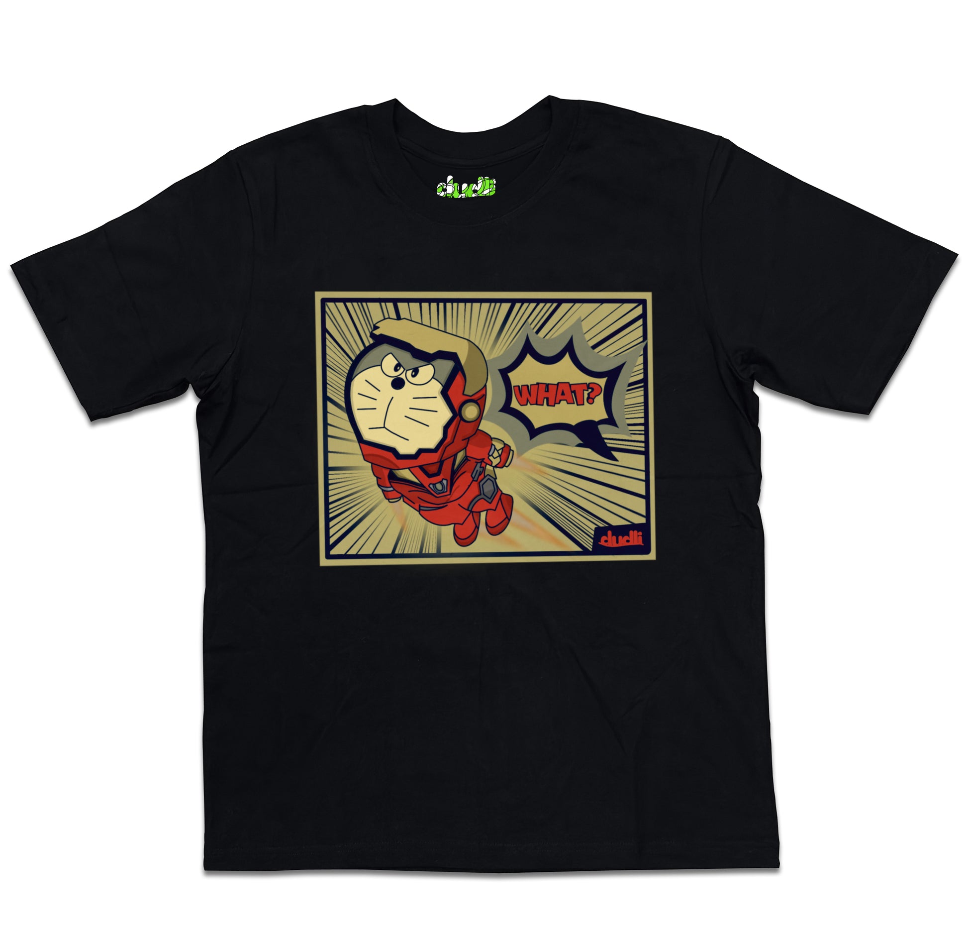 Dudli Playful Graphic Tshirts - Reimagined - What? - oversized_fit