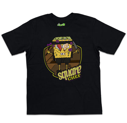 Dudli Playful Graphic Tshirts - Chefy - Square Chef - NIHON - oversized_fit