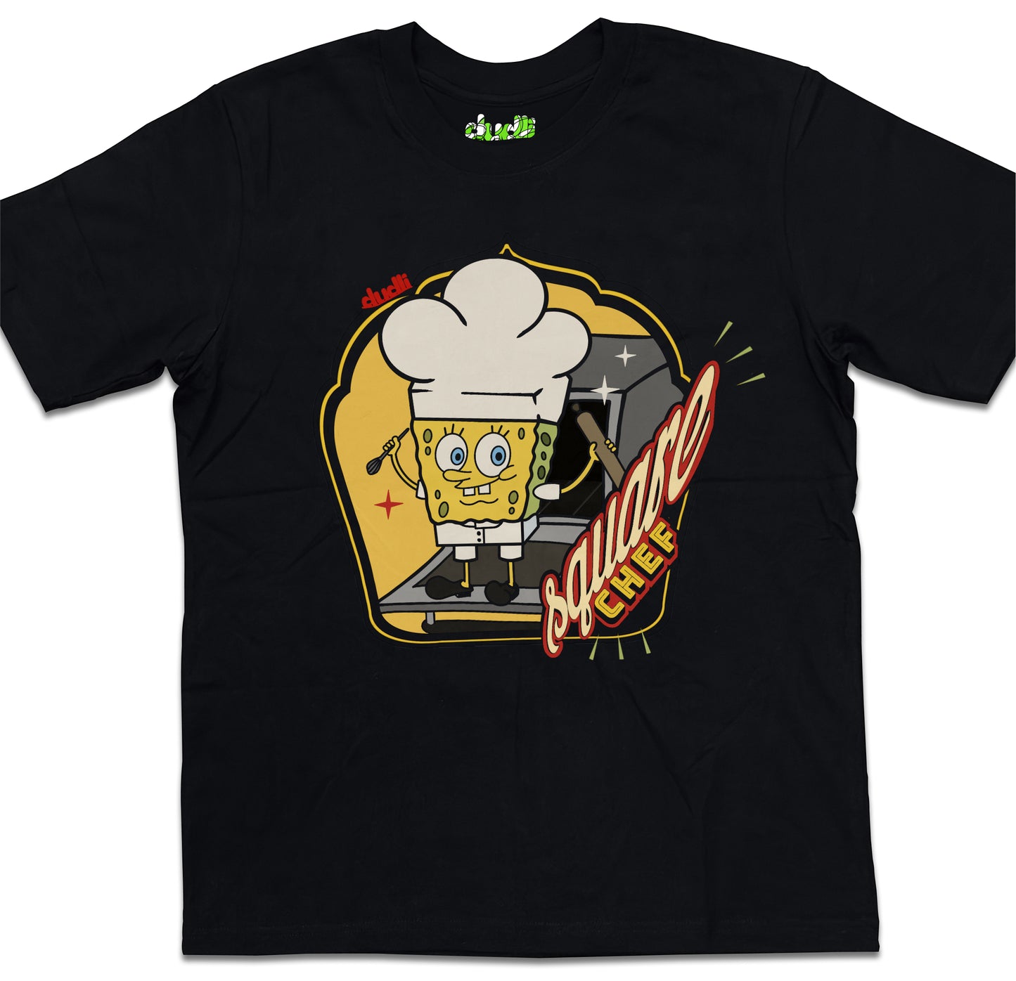 Dudli Playful Graphic Tshirts - Chefy - Square Chef - Pastry - oversized_fit