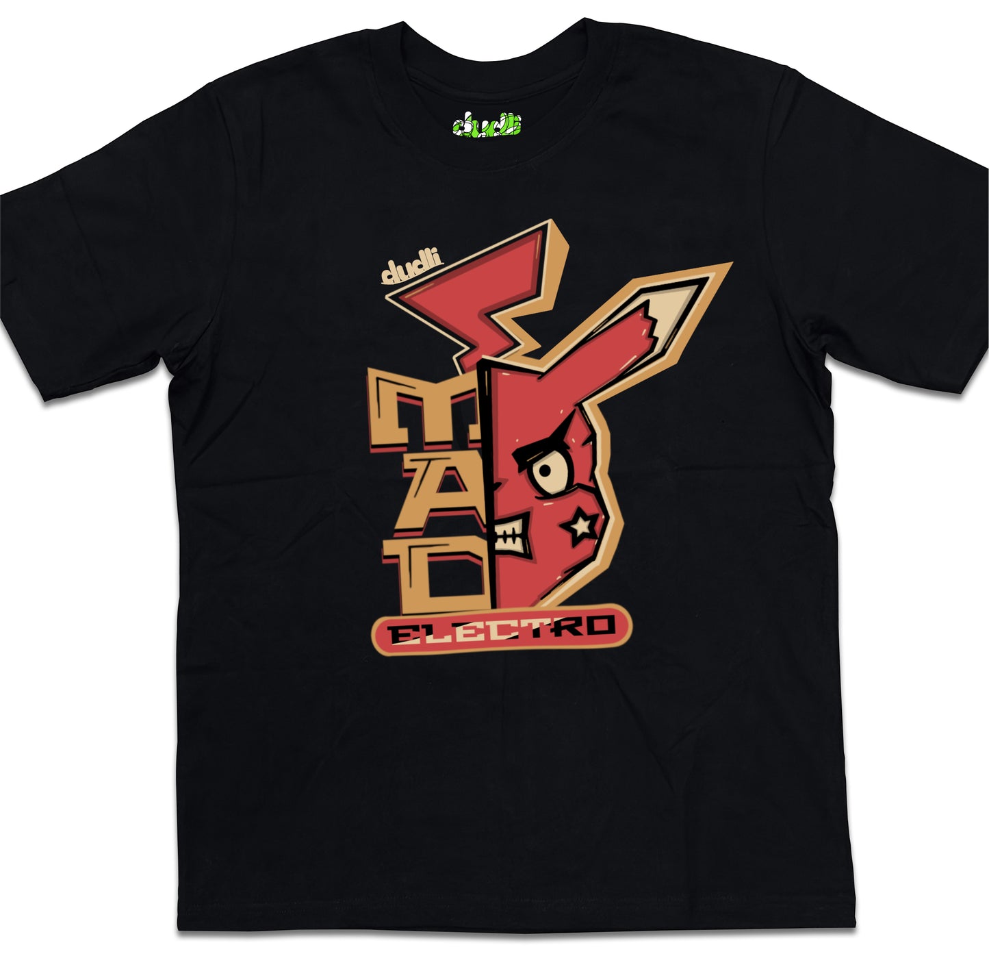 Dudli Playful Graphic Tshirts - Reimagined - Mad Electro - oversized_fit