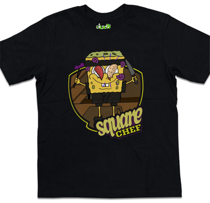 Dudli Playful Graphic Tshirts - Chefy - Square Chef - NIHON - oversized_fit