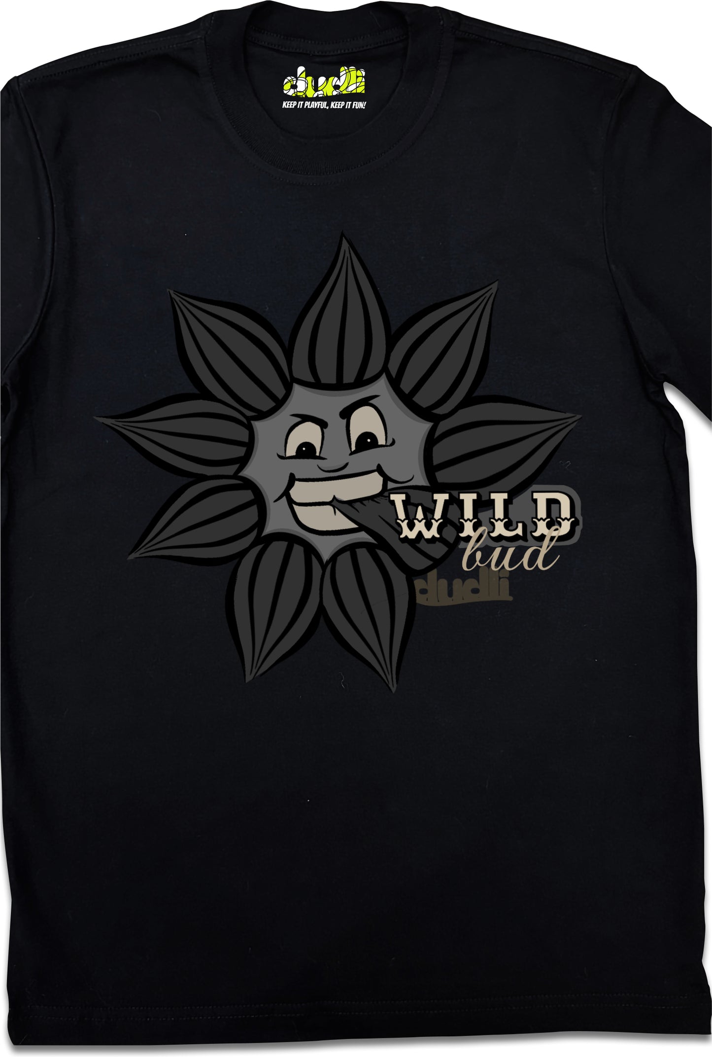 Dudli Playful Graphic Tshirts - Dark - Wild Bud - product_card