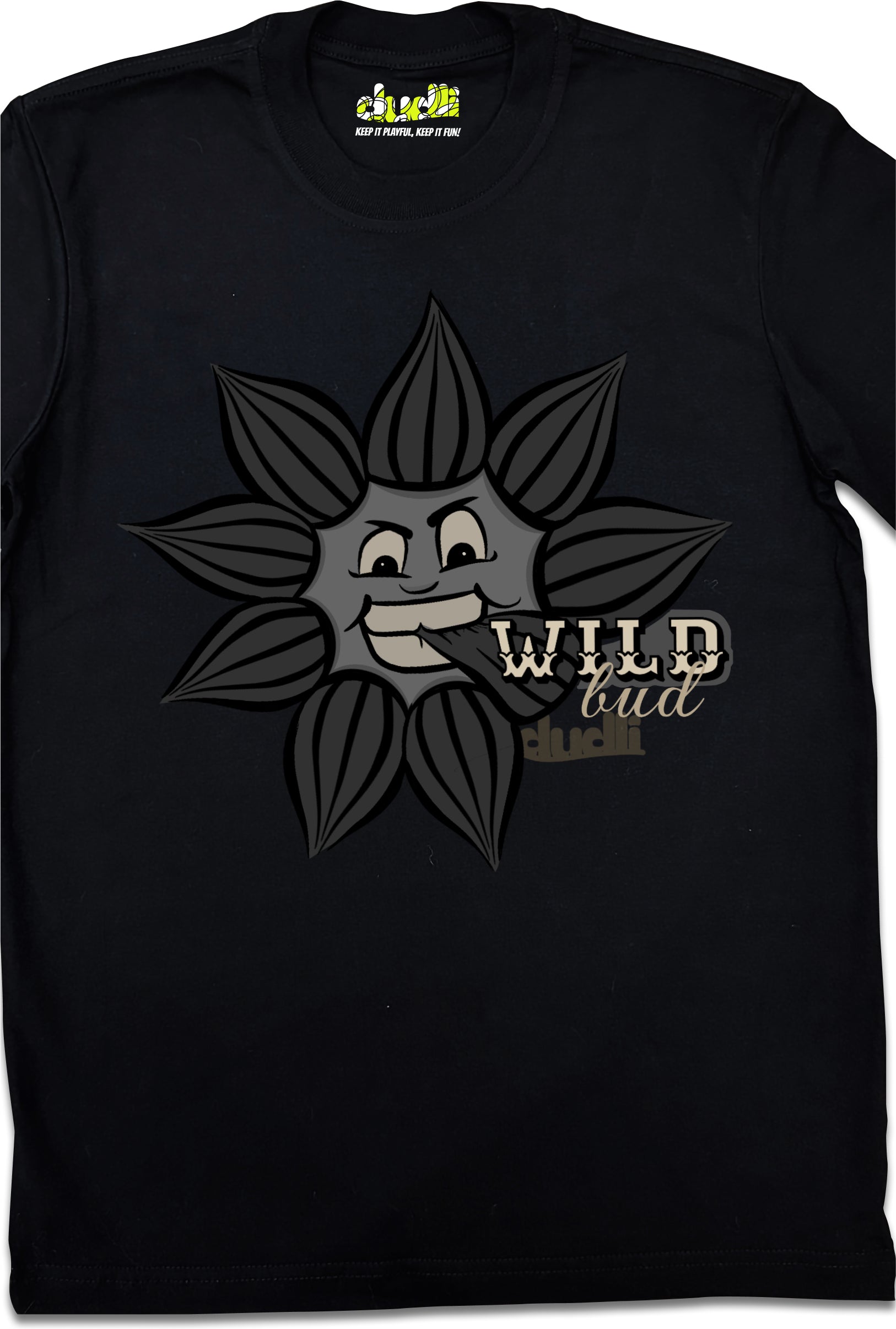 Dudli Playful Graphic Tshirts - Dark - Wild Bud - product_card