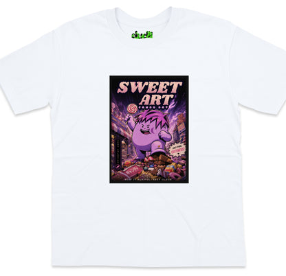 Candy Dot Anime - White oversized_fit