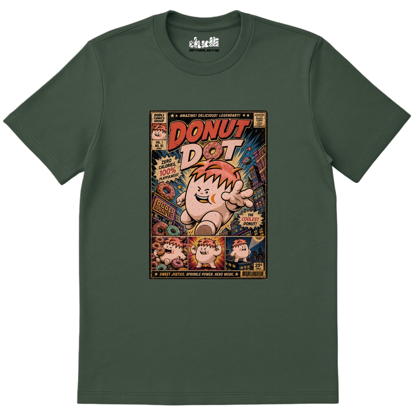 Donut Dot Comics - Moss regular_fit