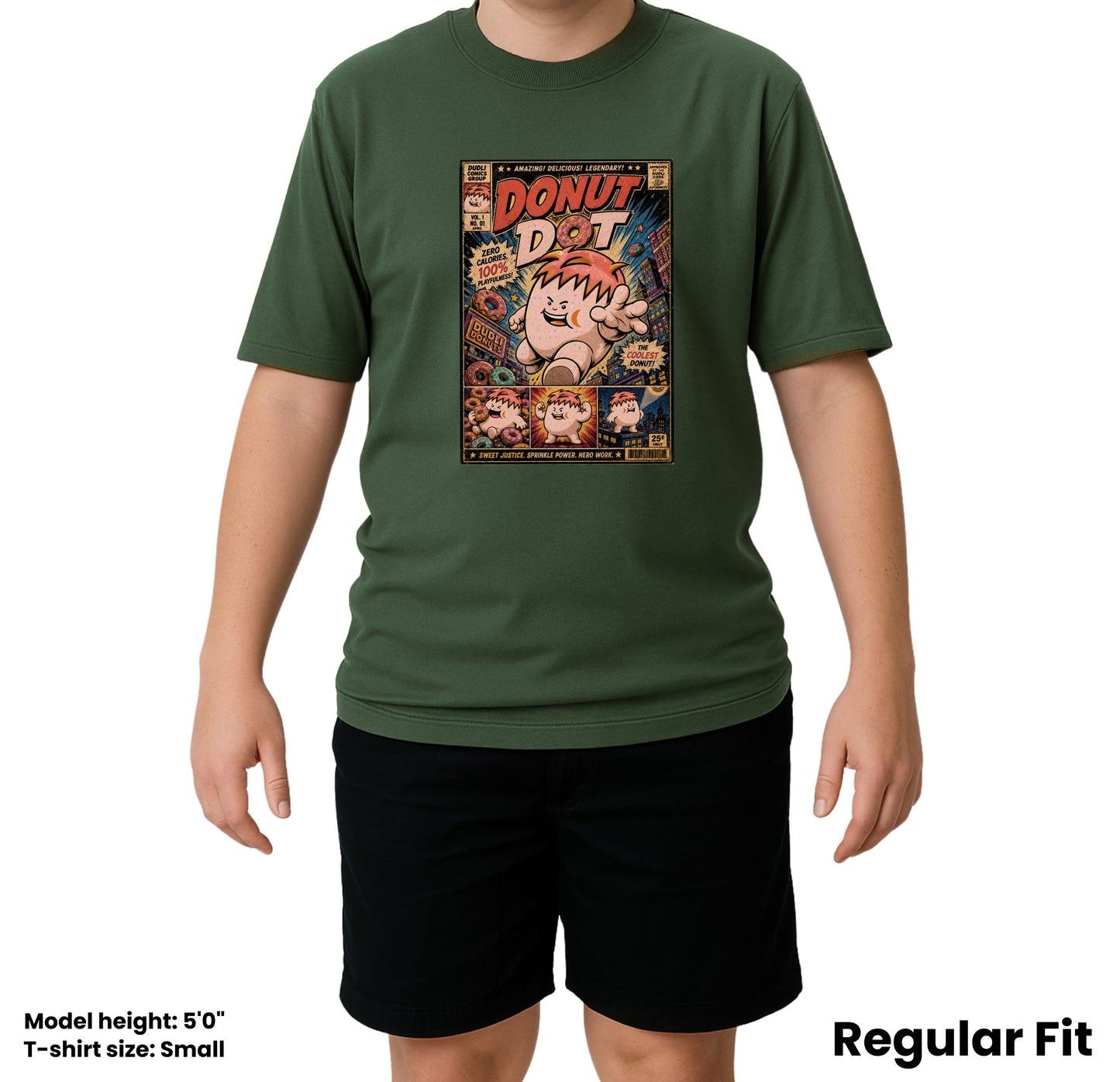 Donut Dot Comics - Moss regular_fit