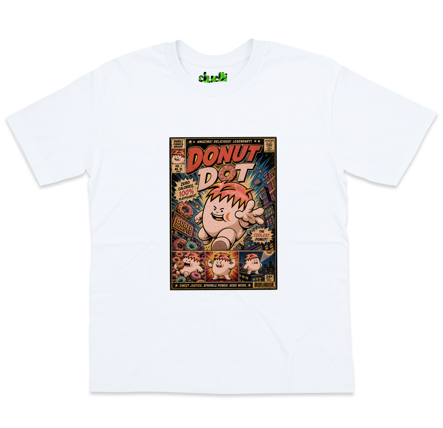 Donut Dot Comics - White oversized_fit