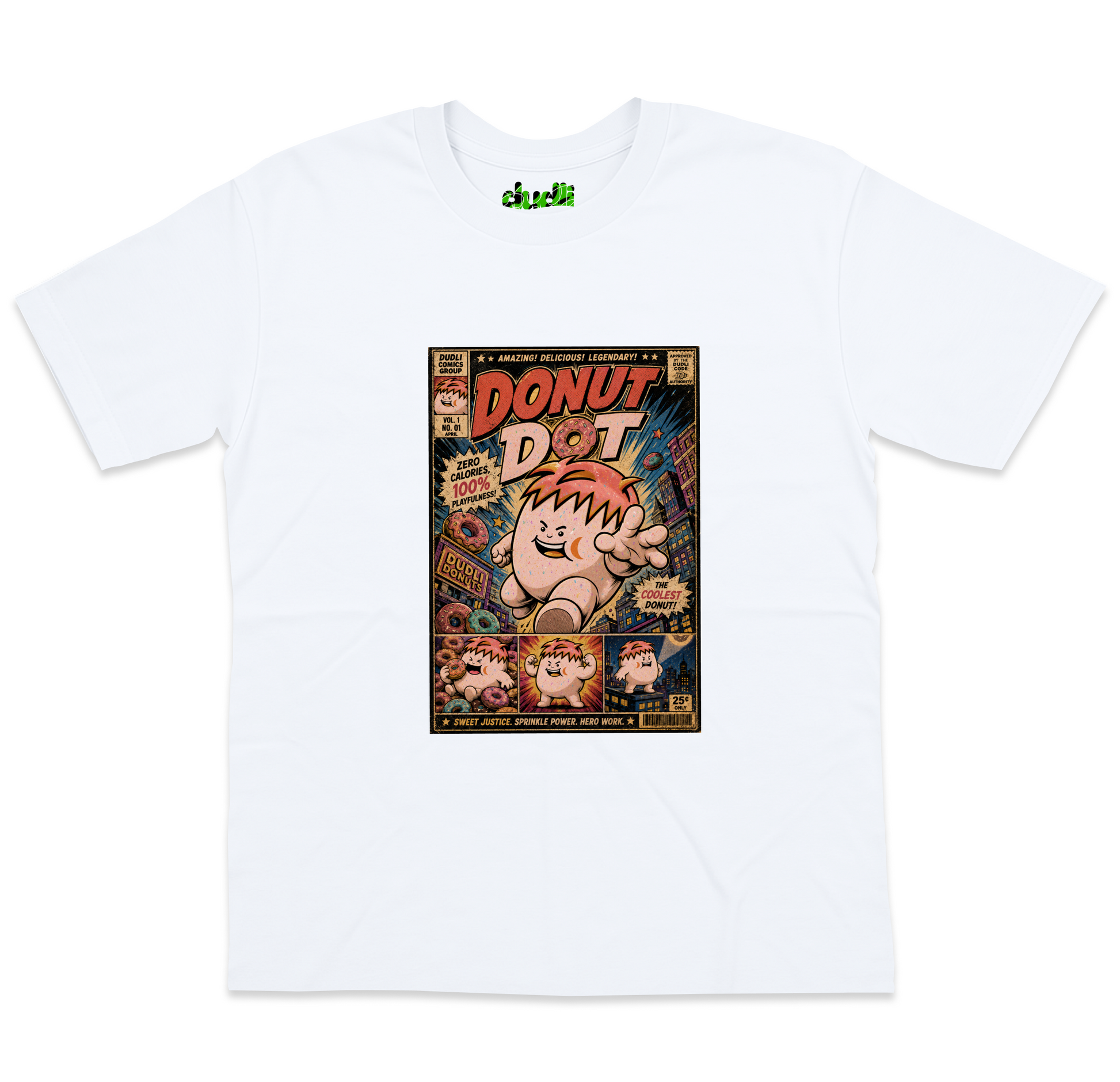 Donut Dot Comics - White oversized_fit