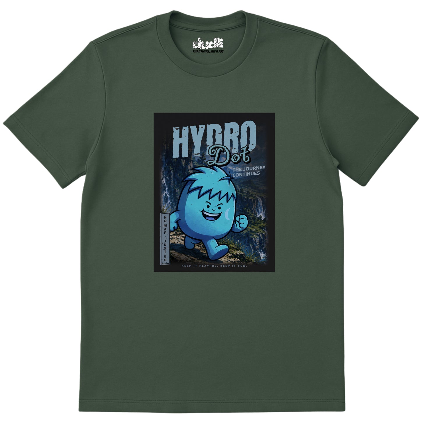 Hydro Dot Anime - Moss regular_fit
