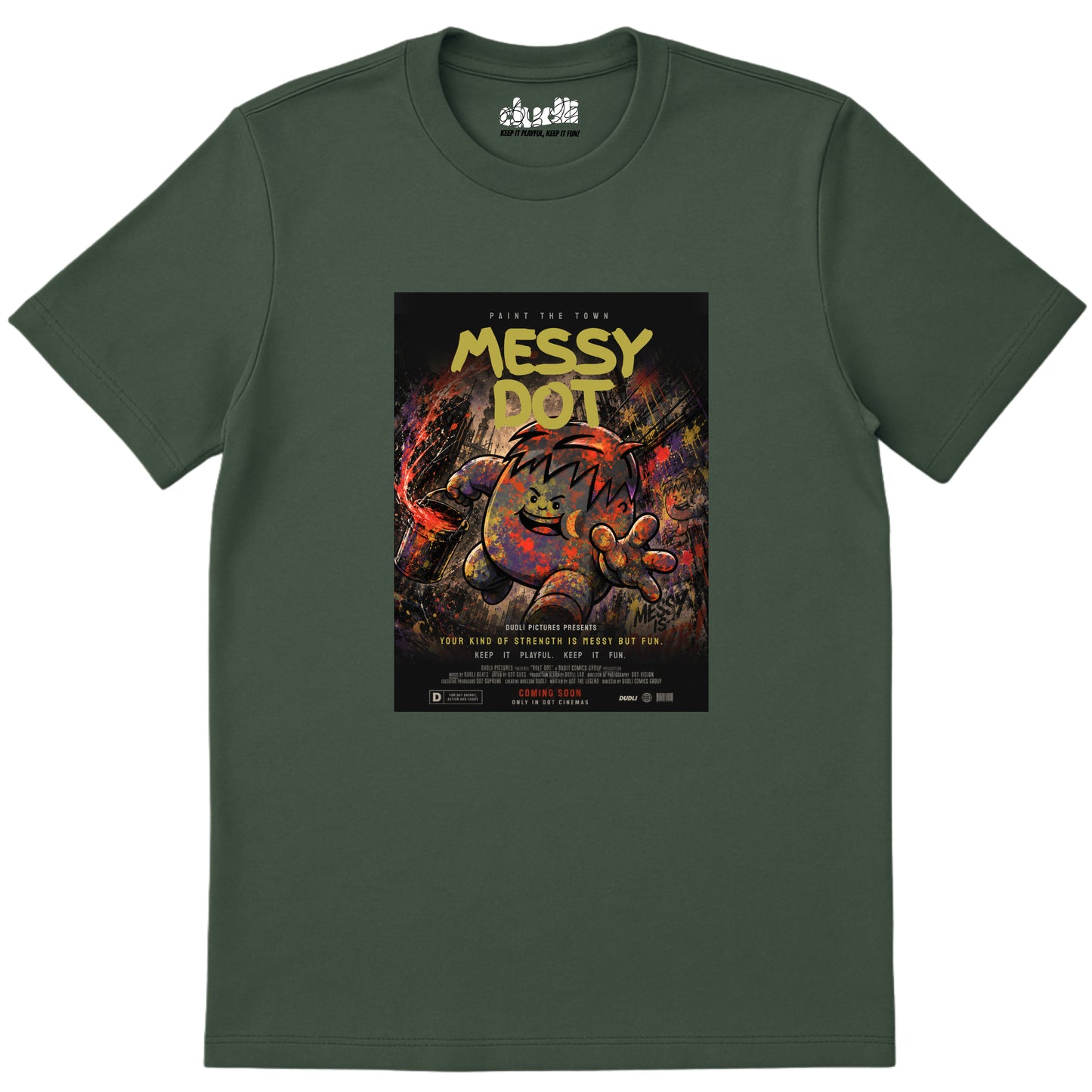 Messy Dot Movie - Moss regular_fit
