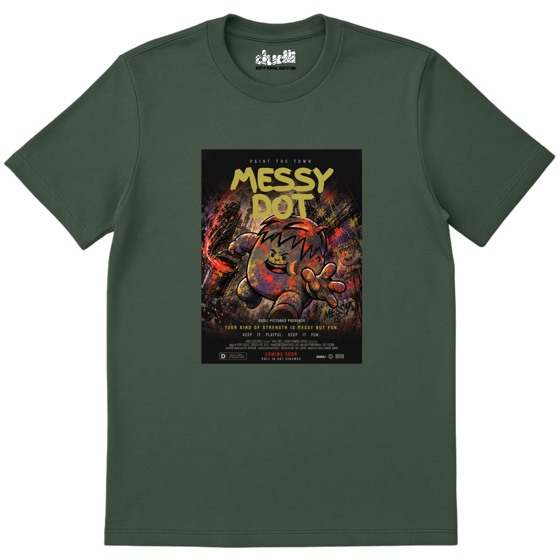 Messy Dot Movie - Moss regular_fit
