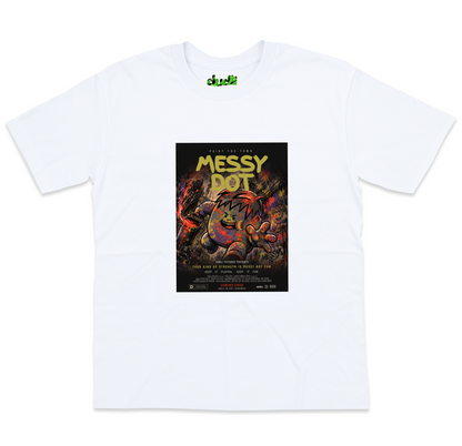 Messy Dot Movie - White - oversized_fit