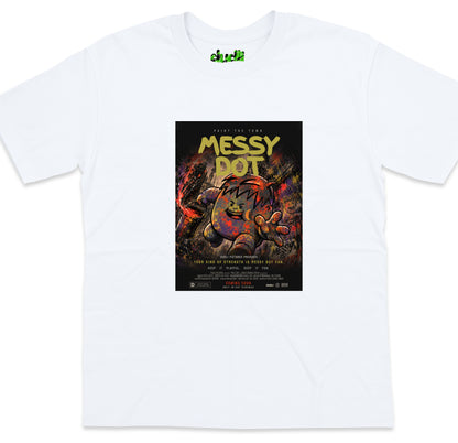 Messy Dot Movie - White - oversized_fit