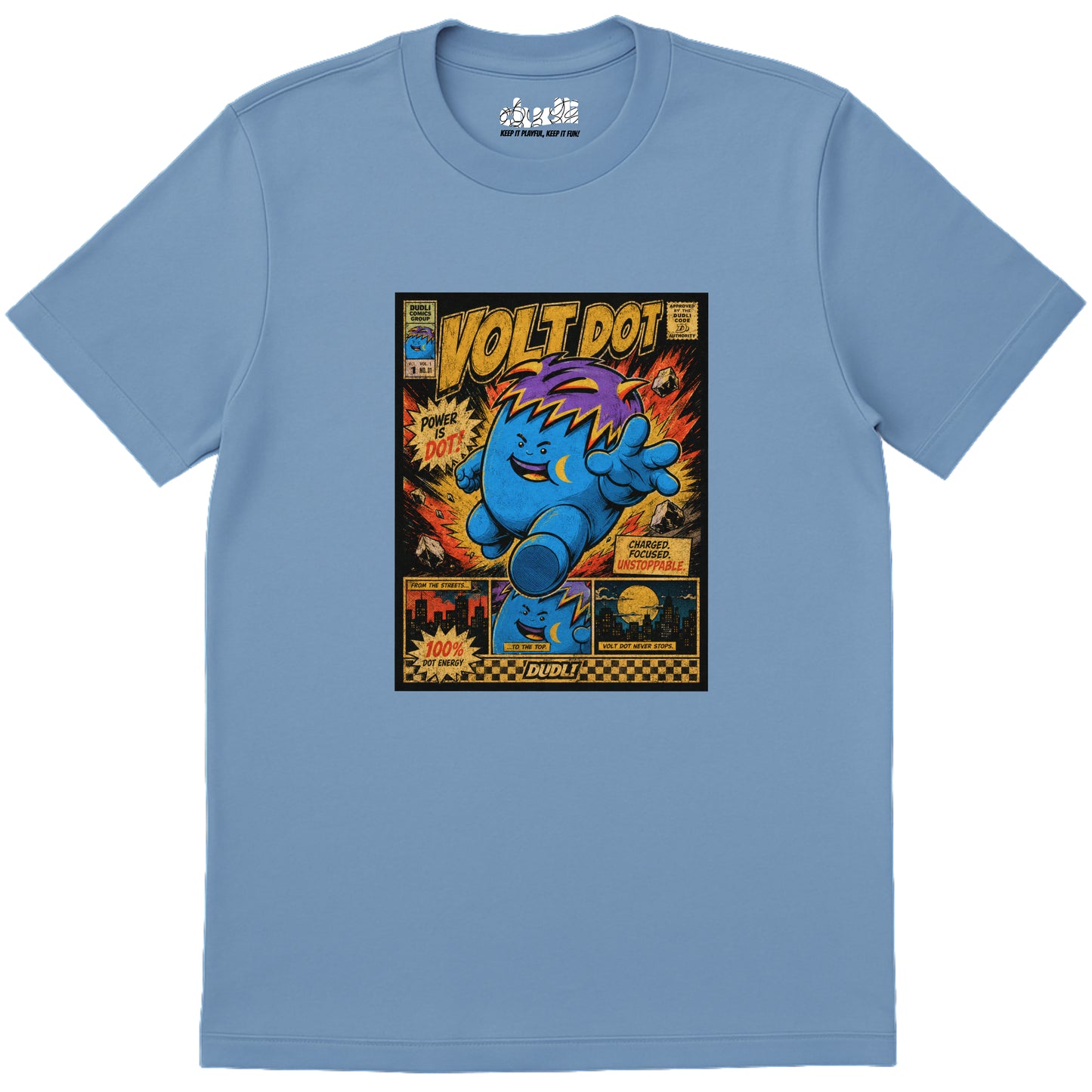 Volt Dot Comics - Sky - regular_fit