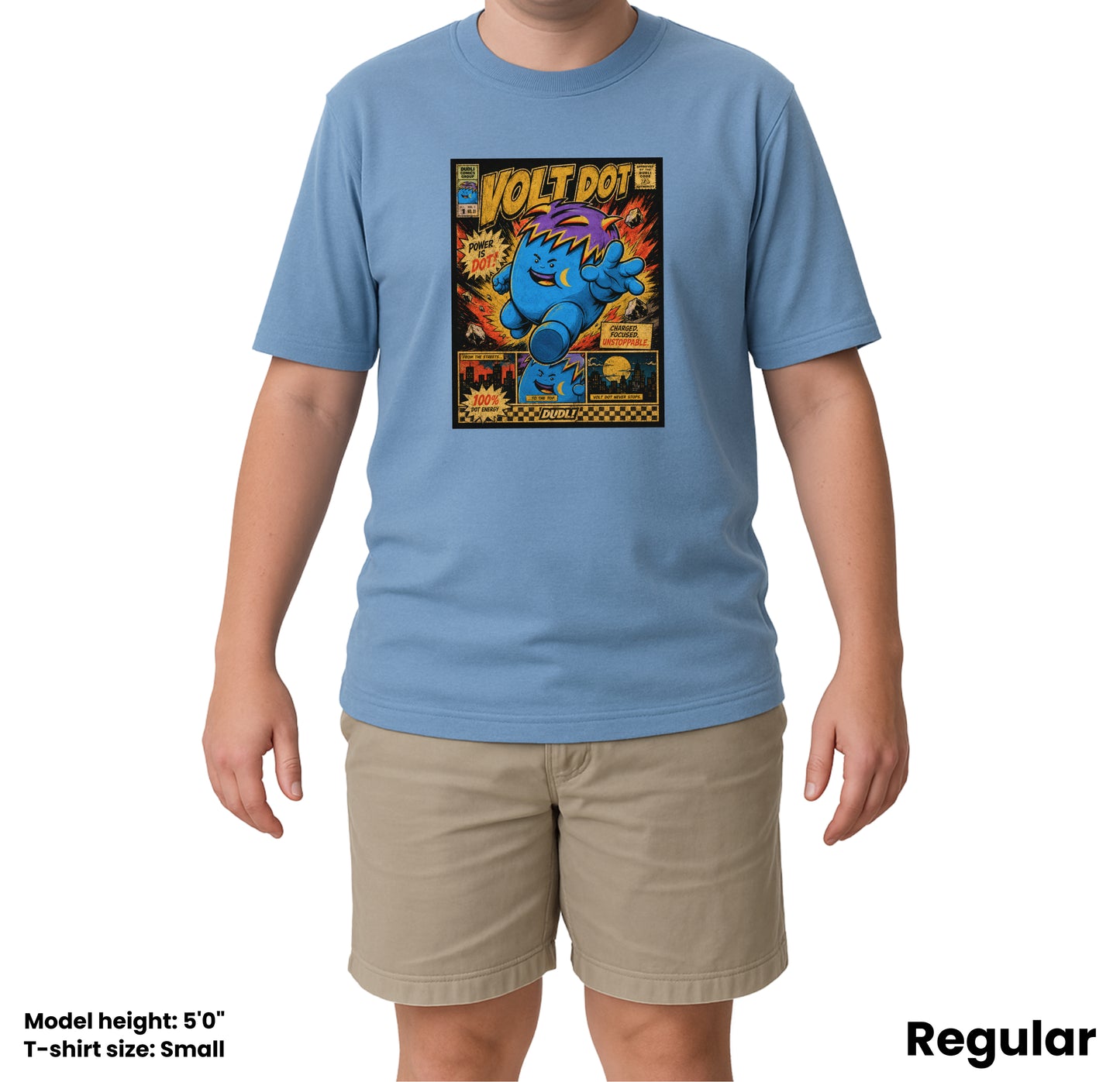 Volt Dot Comics - Sky - regular_fit