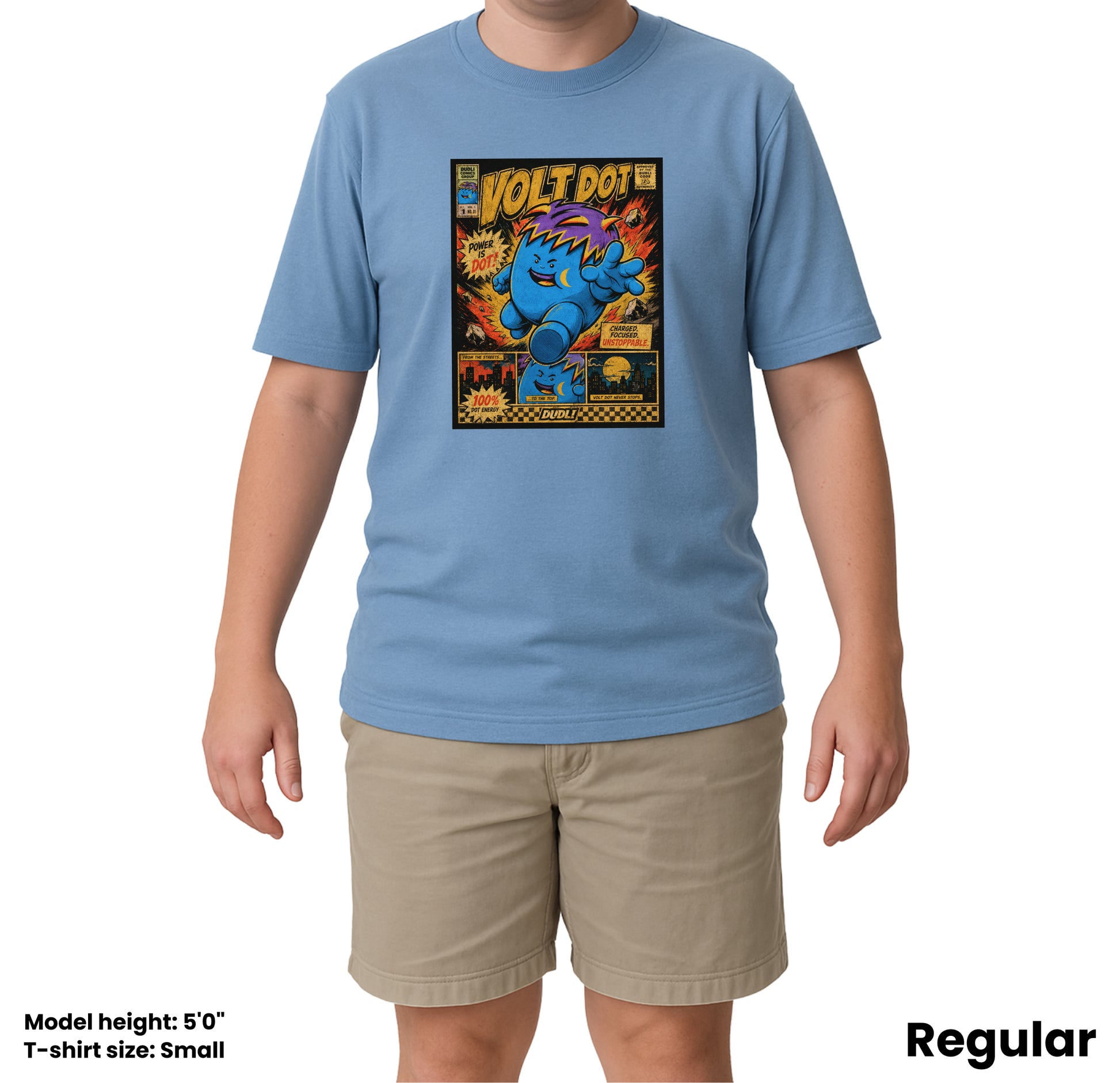 Volt Dot Comics - Sky - regular_fit