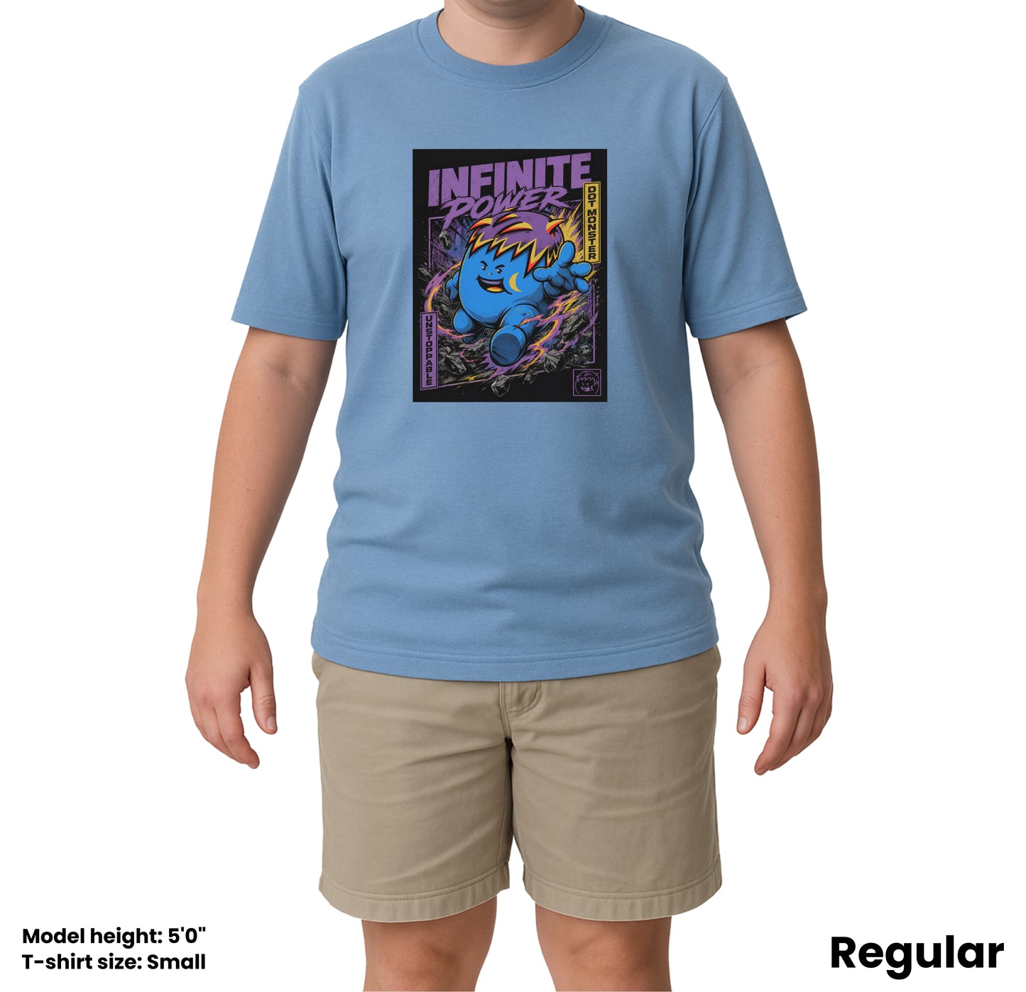 Volt Dot Anime - Sky - regular_fit