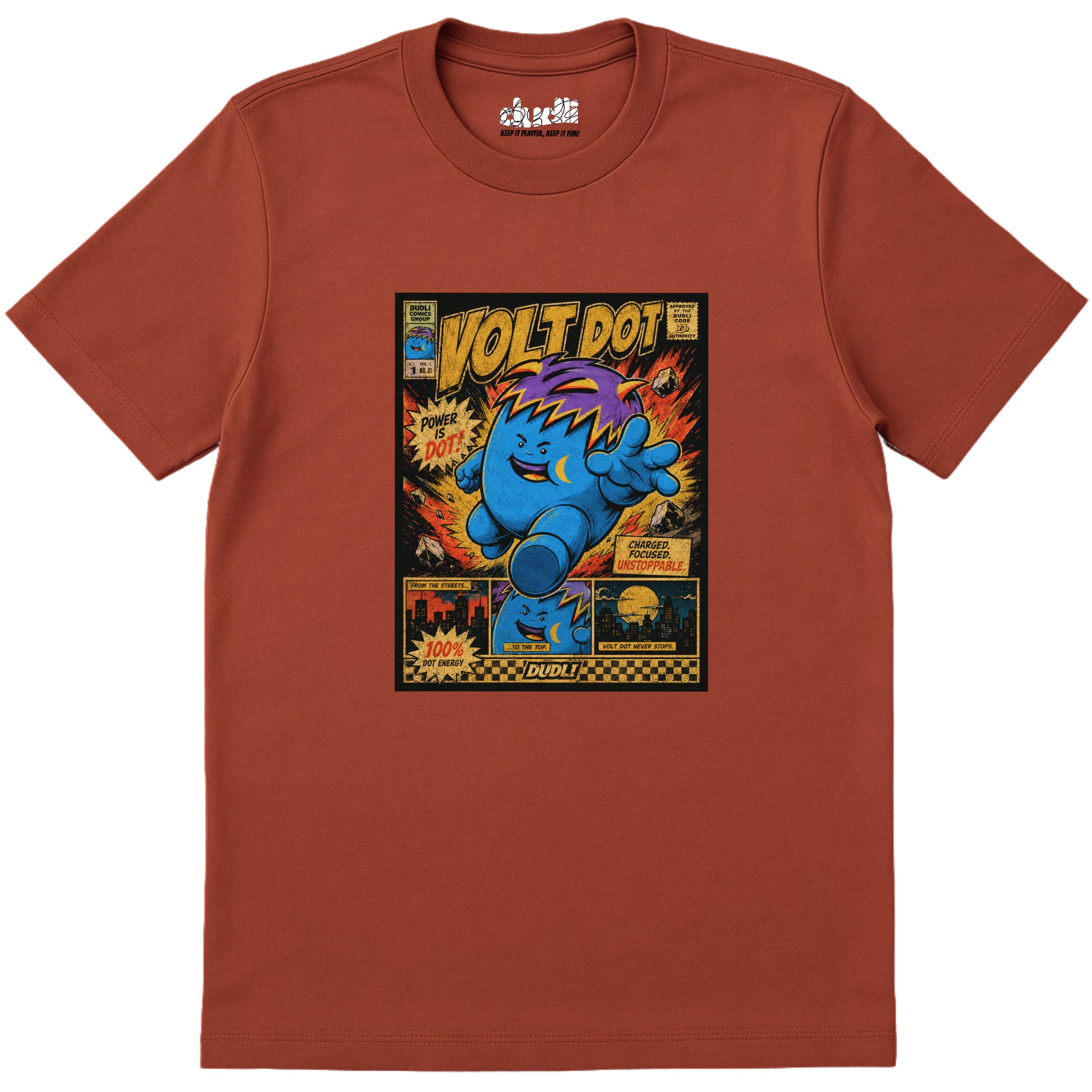 Volt Dot Comics - Brick regular_fit