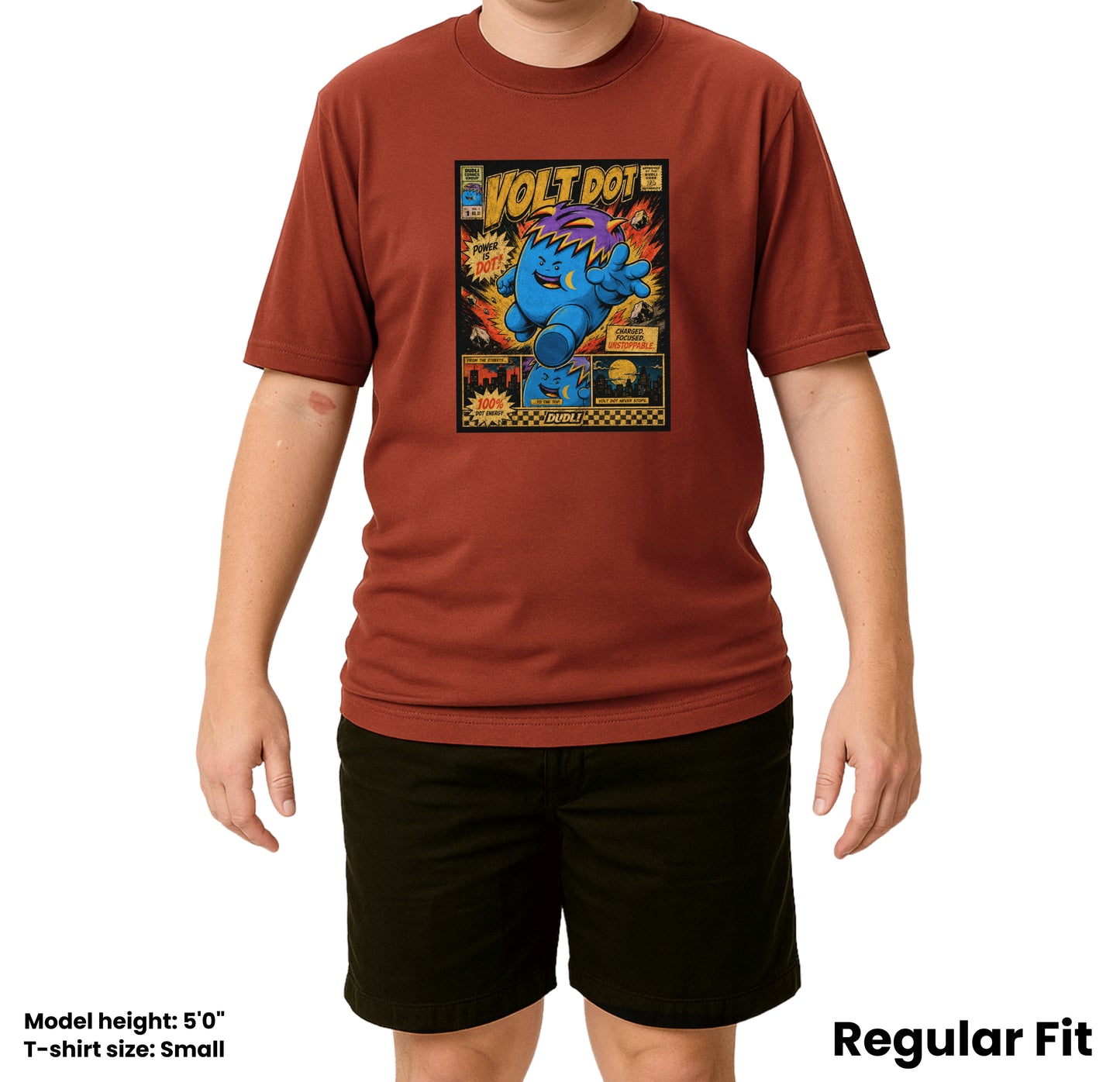 Volt Dot Comics - Brick regular_fit