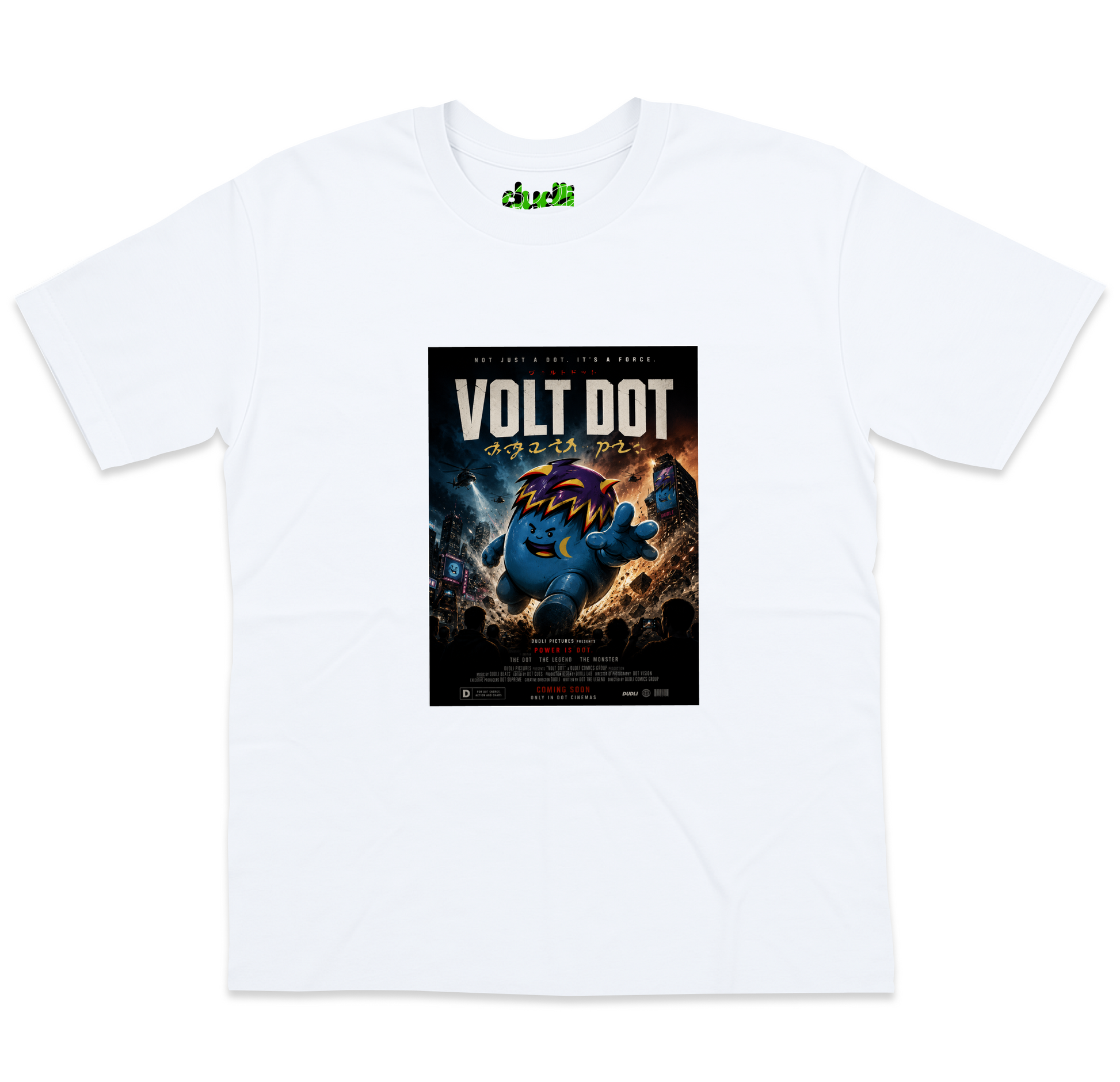 Volt Dot Movie - White oversized_fit