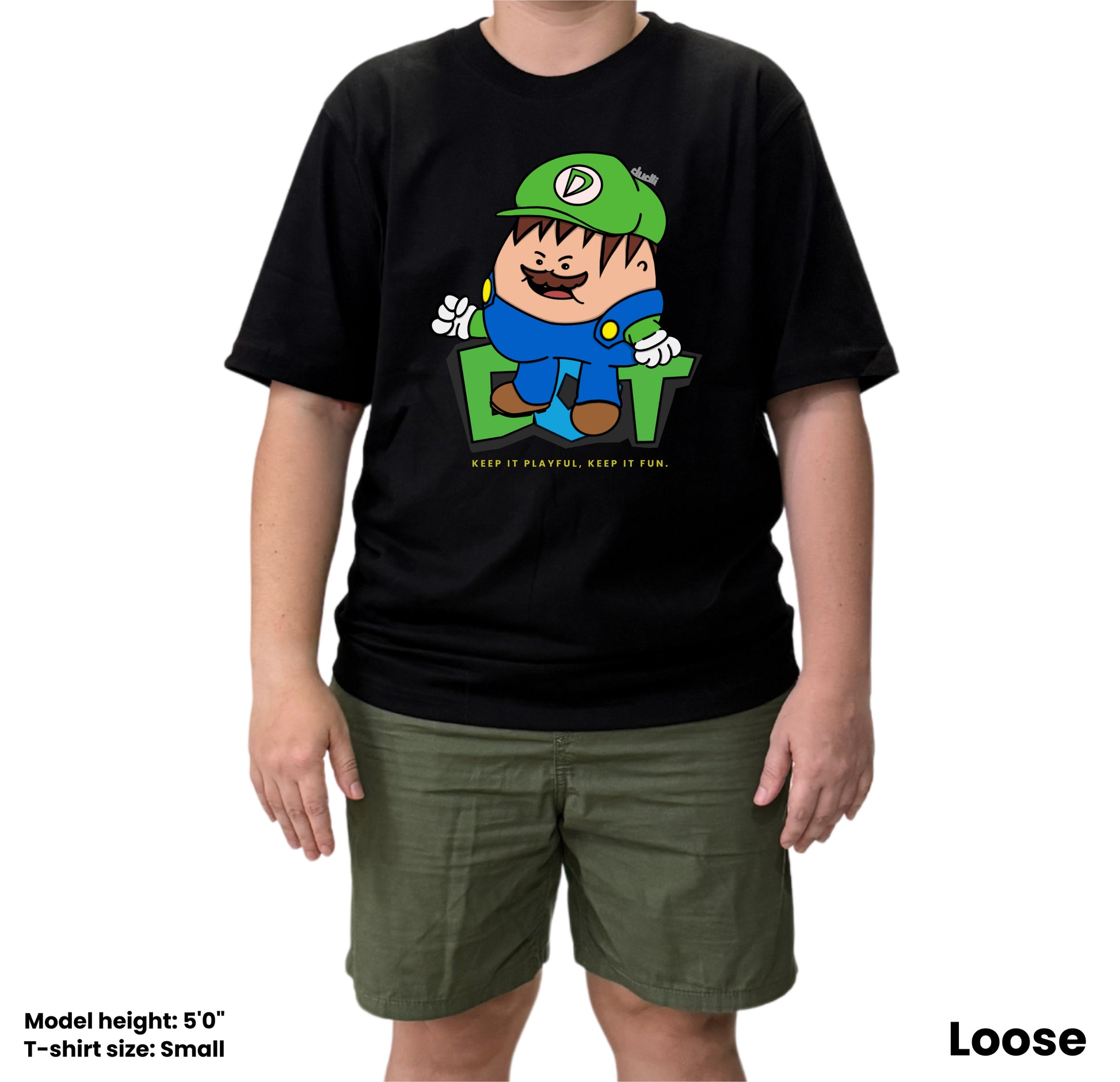 Dudli Playful Graphic Tshirts - Dot Lab Bro Dot - oversized_fit