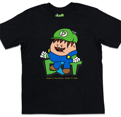 Dudli Playful Graphic Tshirts - Dot Lab Bro Dot - oversized_fit
