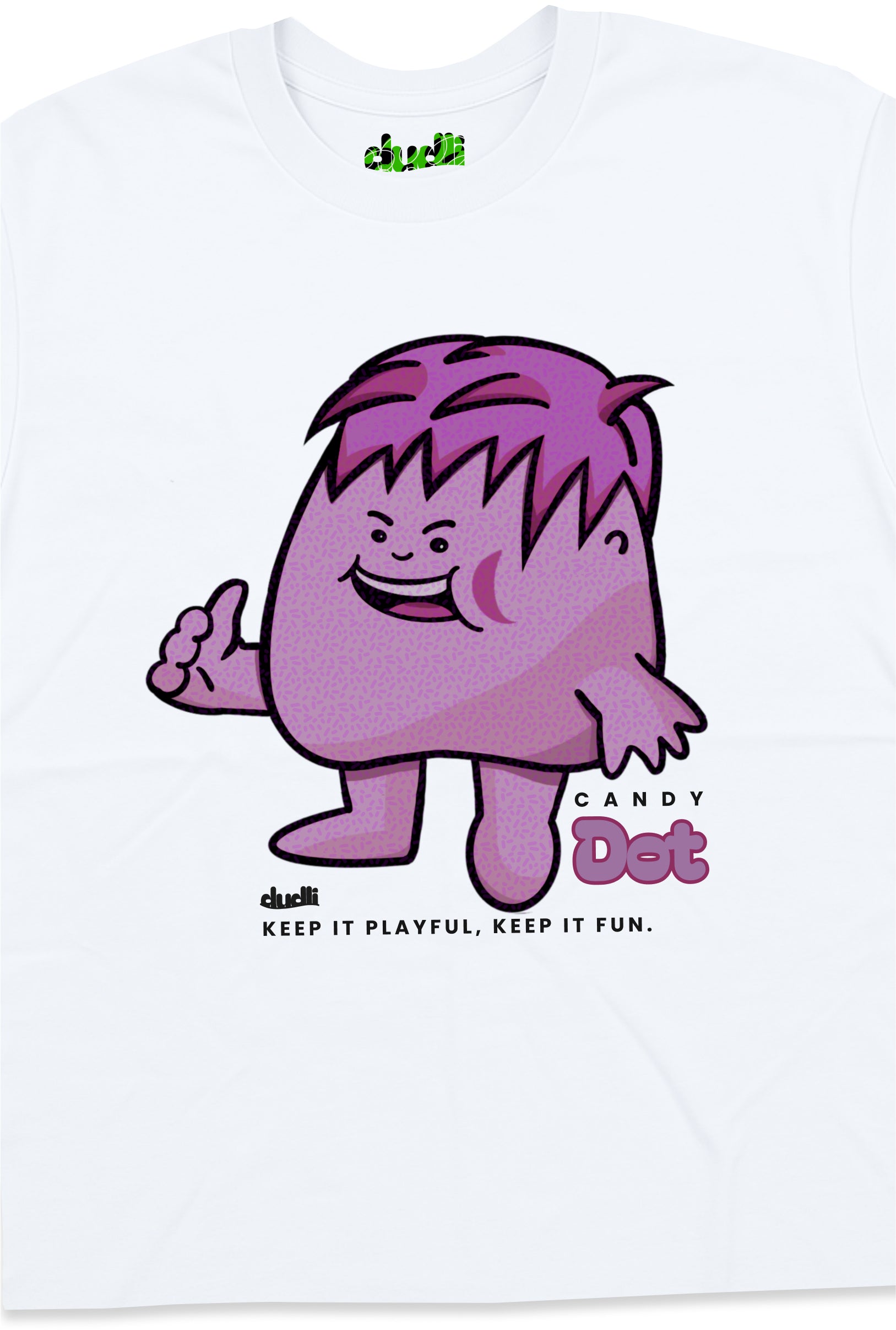 Dudli Graphic Tees - Candy Dot (Dot Lab) - White -  product_card