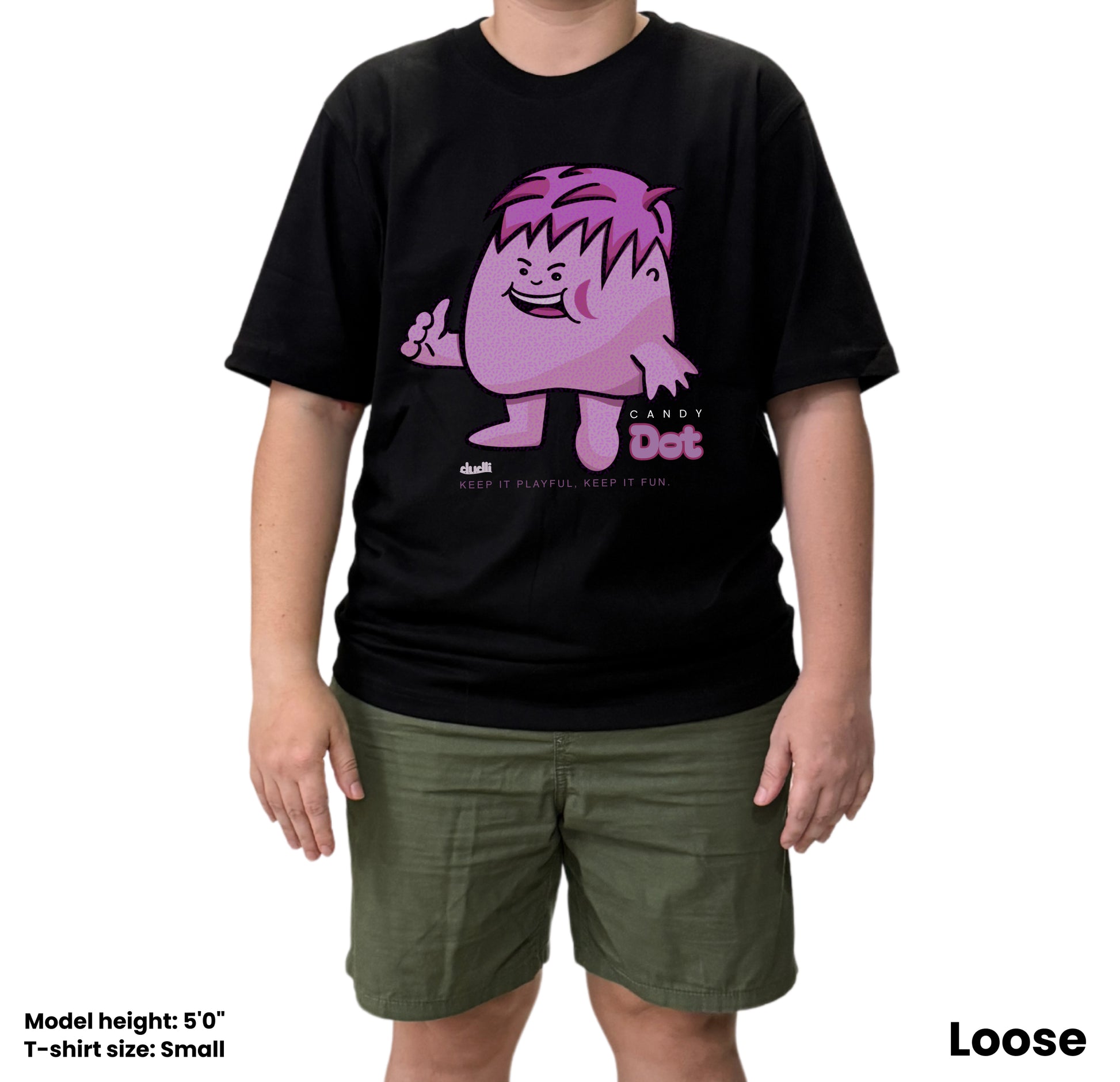 Dudli Playful Graphic Tshirts - Candy Dot - Dot Lab - oversized_fit