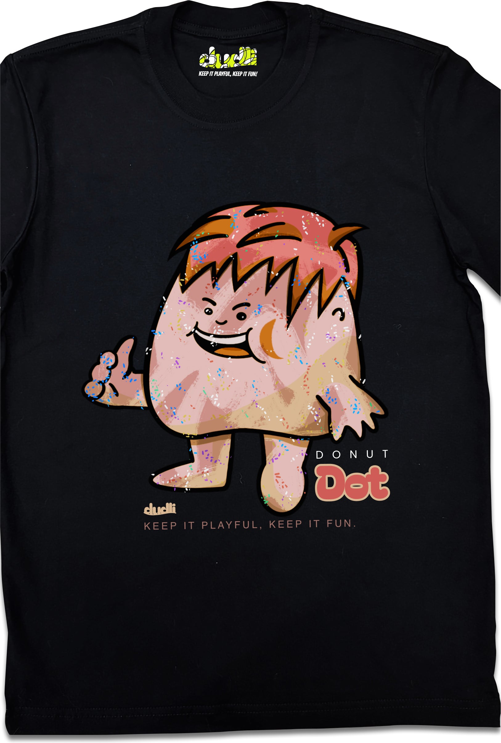 Dudli Playful Graphic Tshirts - Dot Lab - Donut Dot - product_card