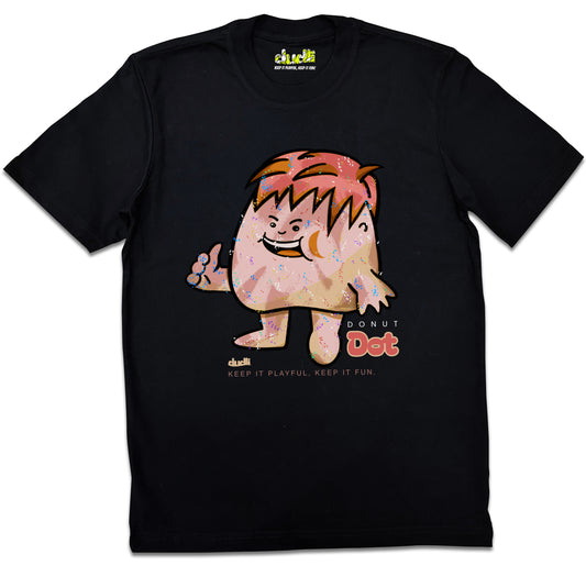 Dudli Playful Graphic Tshirts - Dot Lab - Donut Dot - regular_fit