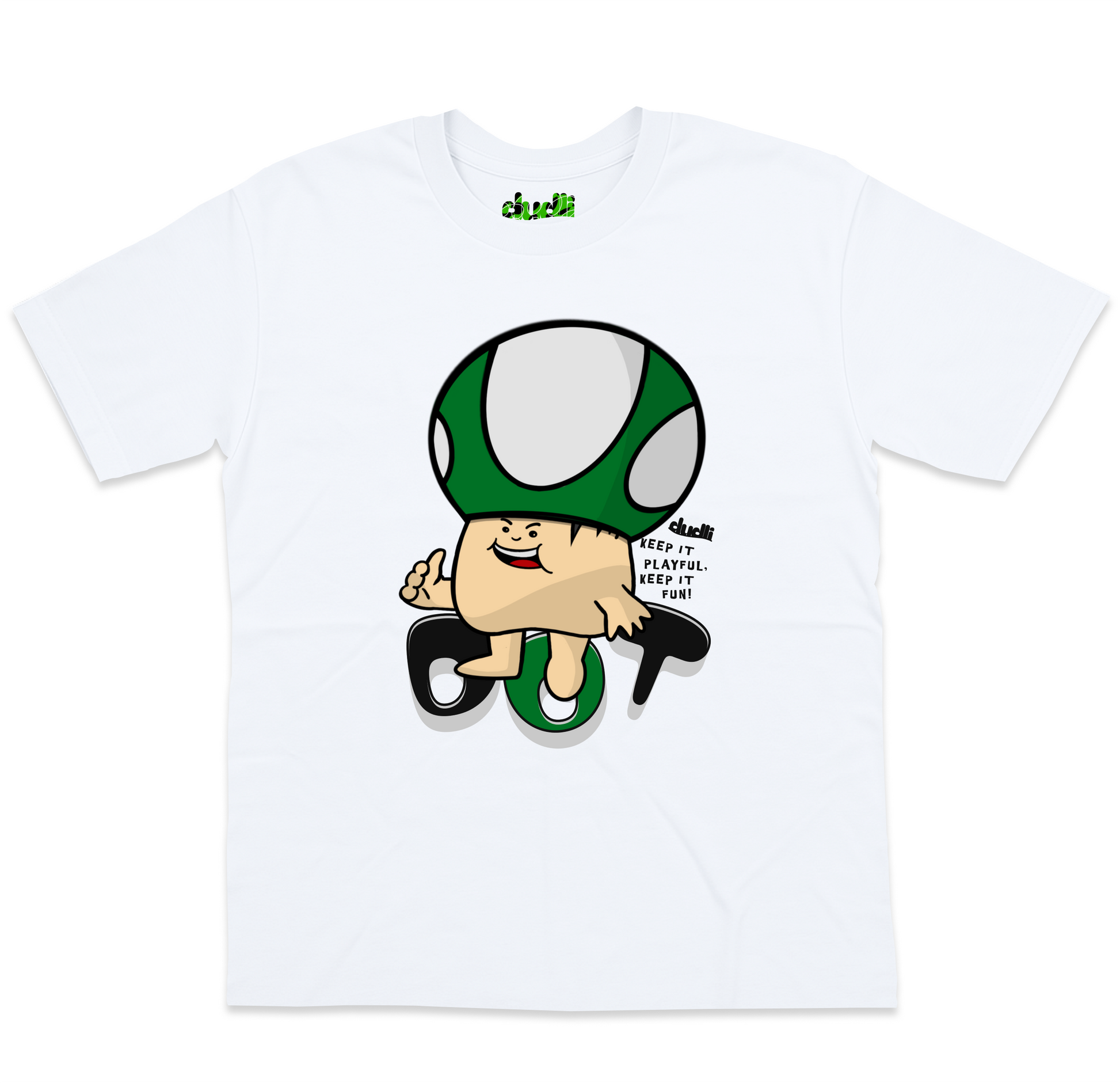 Dudli Playful Graphic T-shirts | Mush Dot - GO! (Dot Lab) - oversized_fit