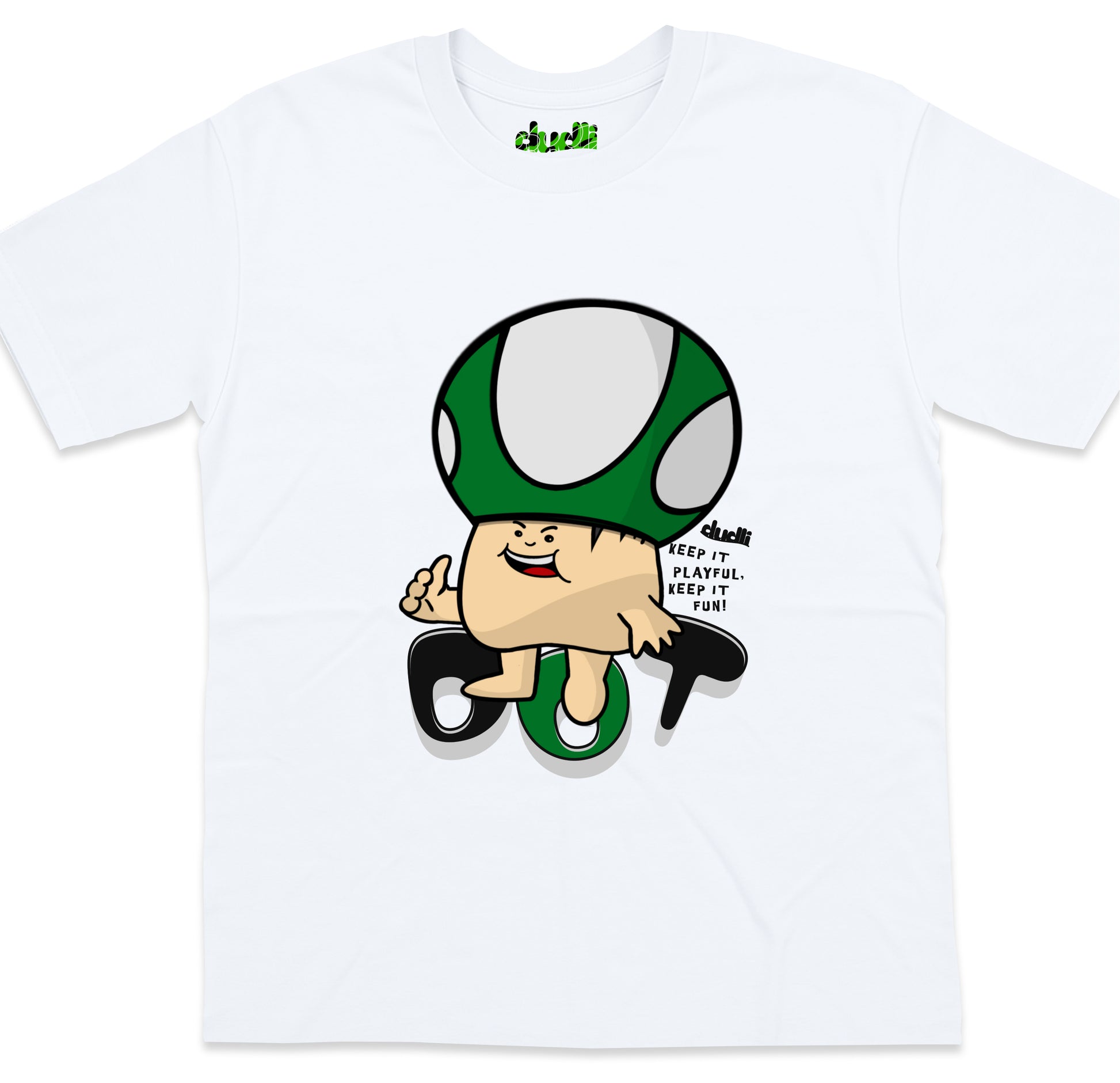 Dudli Playful Graphic T-shirts | Mush Dot - GO! (Dot Lab) - oversized_fit