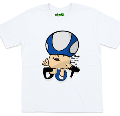 Dudli Graphic Tees - Mush Dot - Load | White - oversized_fit