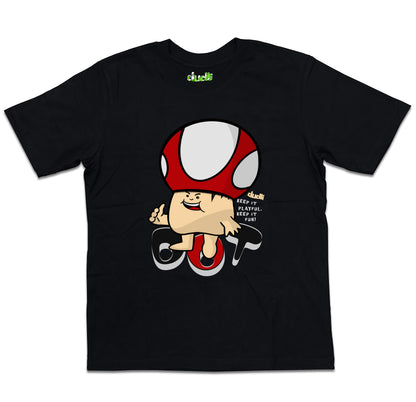 Dudli Playful Graphic Tshirts - Dot Lab Mush Dot - oversized_fit