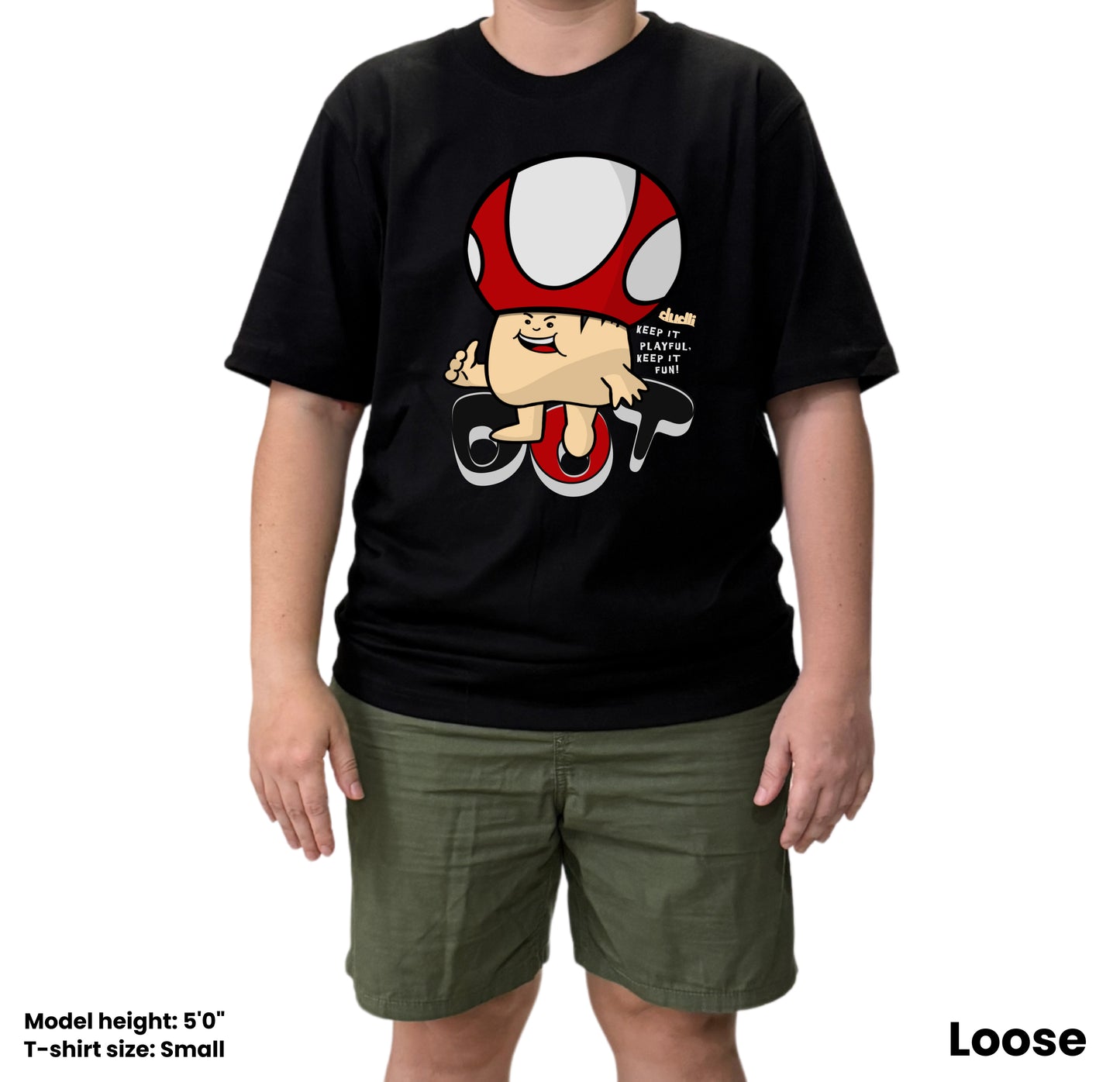 Dudli Playful Graphic Tshirts - Dot Lab Mush Dot - oversized_fit