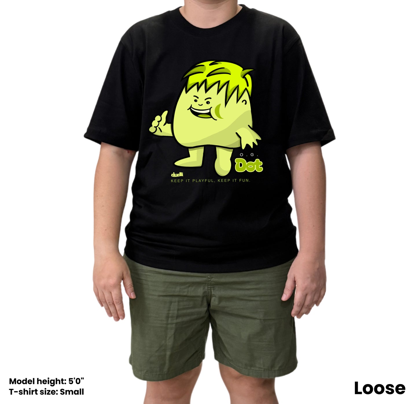 Dudli Playful Graphic Tshirts - OG Dot - Dot Lab - oversized_fit