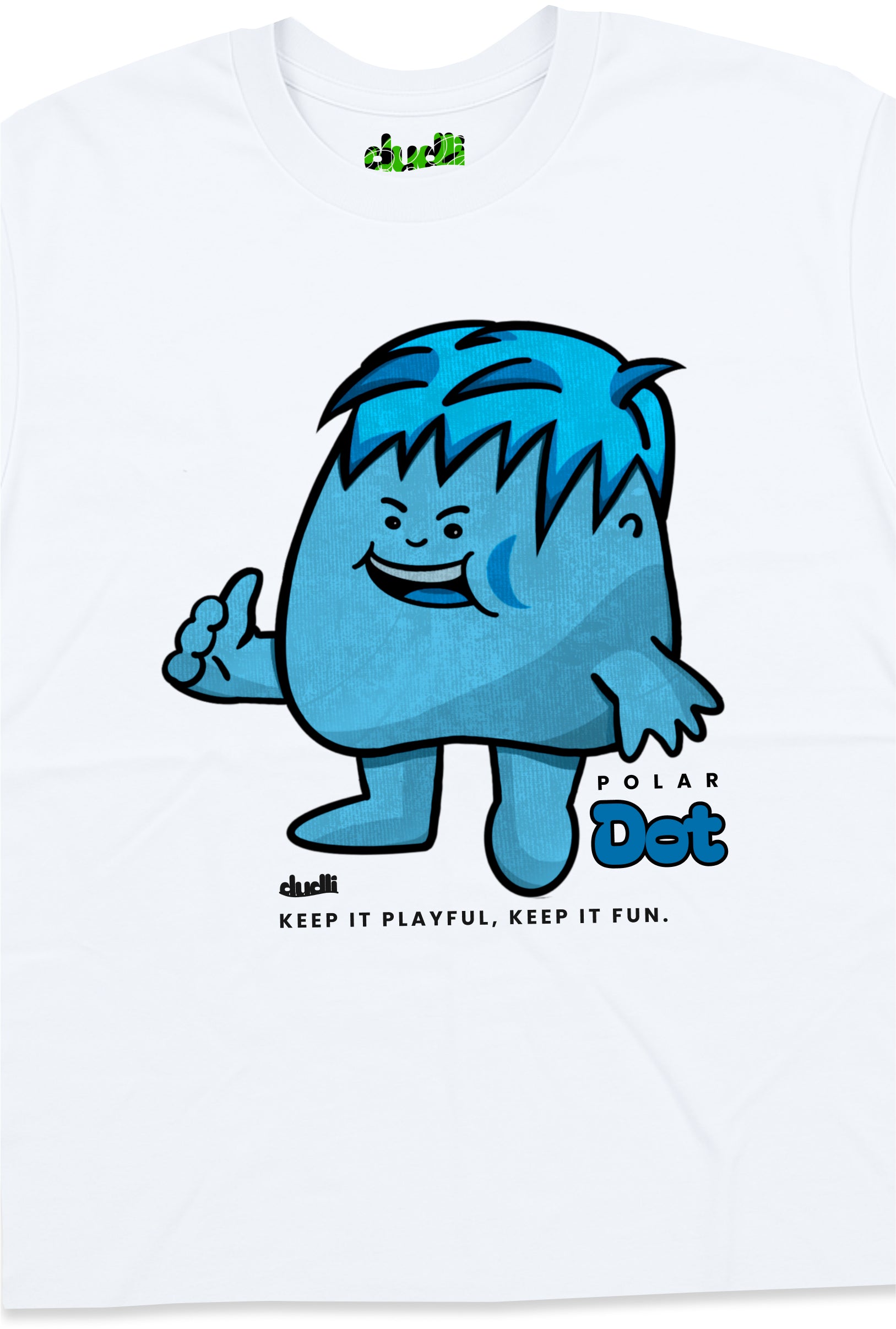 Dudli Playful Graphic T-shirts - Dot Lab - Polar Dot (Dot Lab) - White - product_card