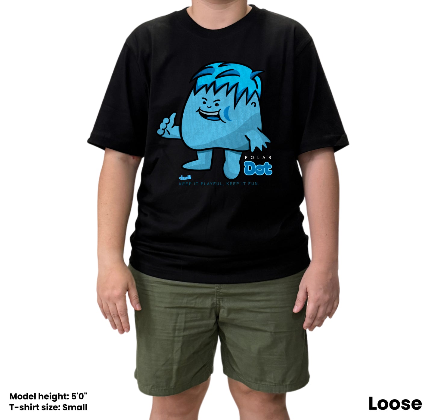 Dudli Playful Graphic Tshirts - Polar Dot - Dot Lab - oversized_fit