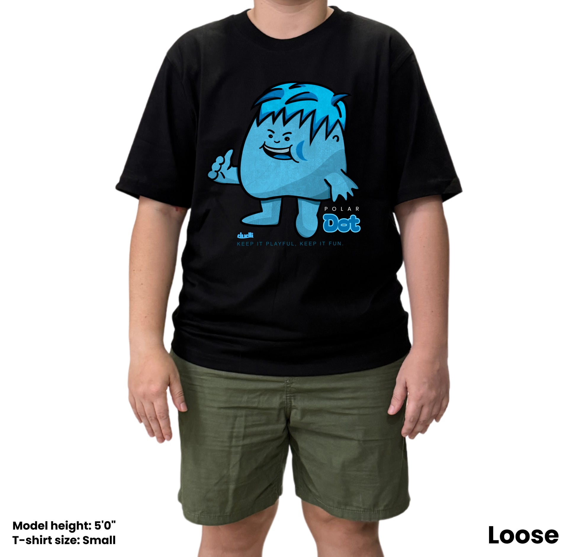 Dudli Playful Graphic Tshirts - Polar Dot - Dot Lab - oversized_fit