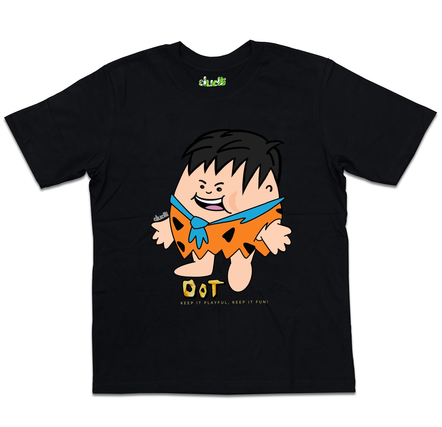 Dudli Playful Graphic Tshirts - Stone Age Dot - Dot Lab - oversized_fit